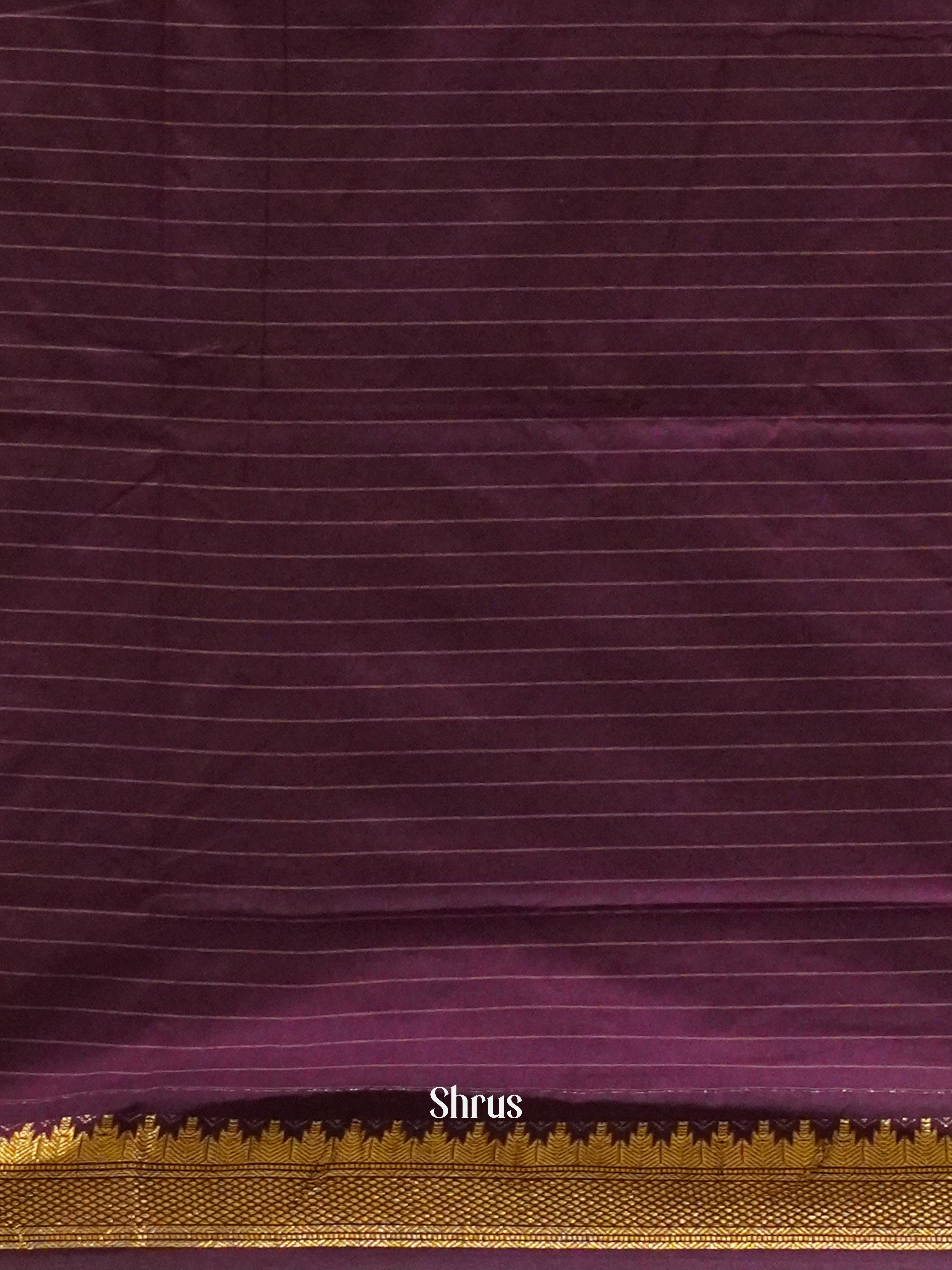 Orange & Violet - Kalyani Cotton Saree - Shop on ShrusEternity.com