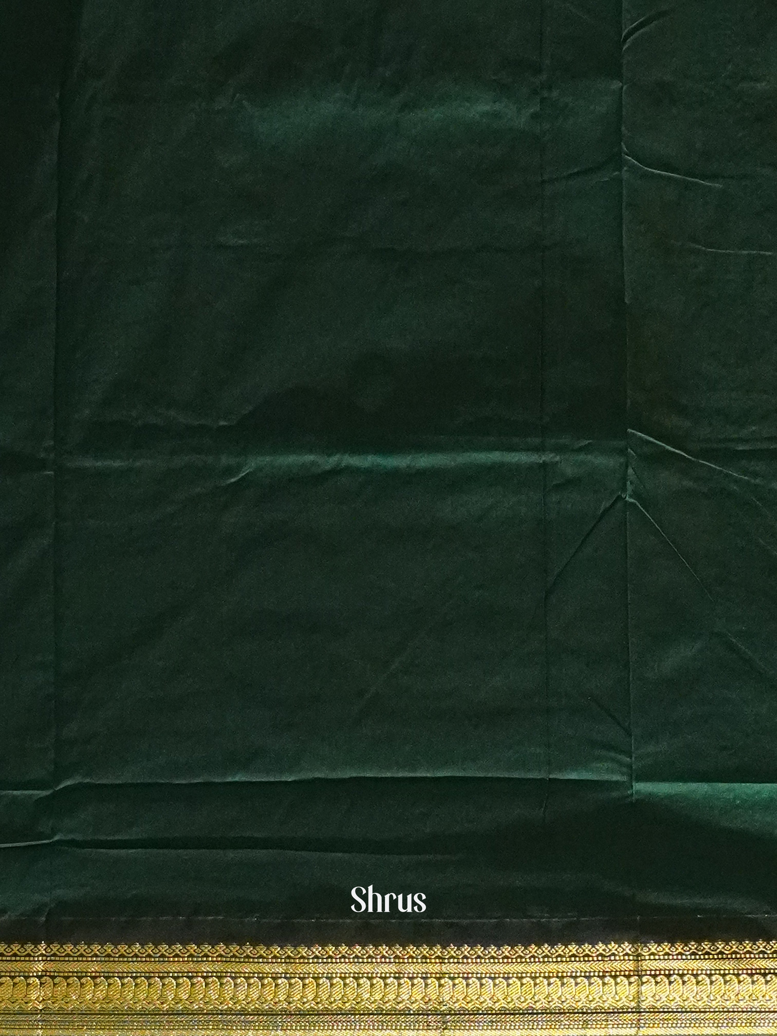 Wine & Green - Kalyani Cotton Saree - Shop on ShrusEternity.com