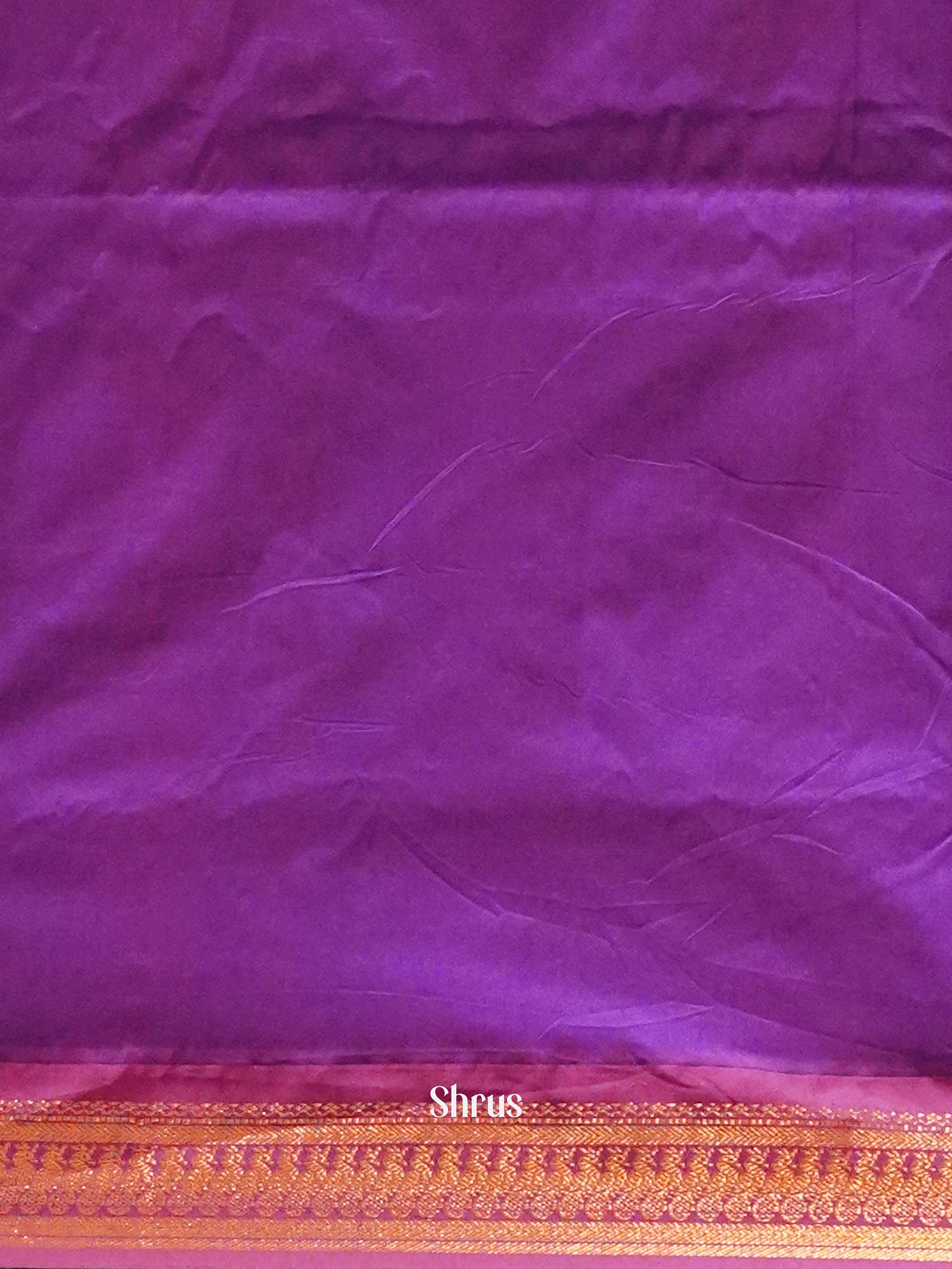 Peach & Purple - Kalyani Cotton Saree - Shop on ShrusEternity.com