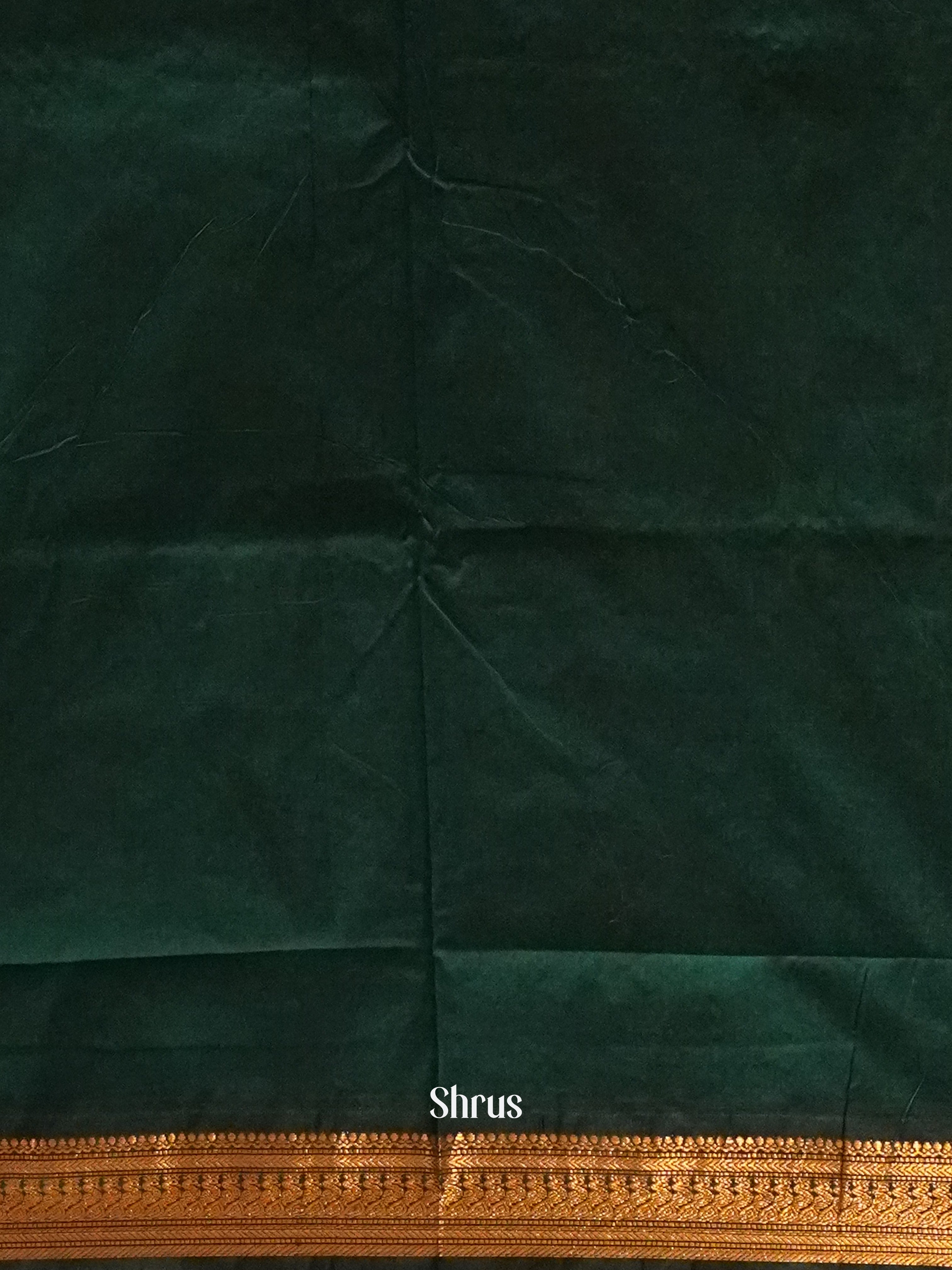 Maroon & Green - Kalyani Cotton Saree - Shop on ShrusEternity.com