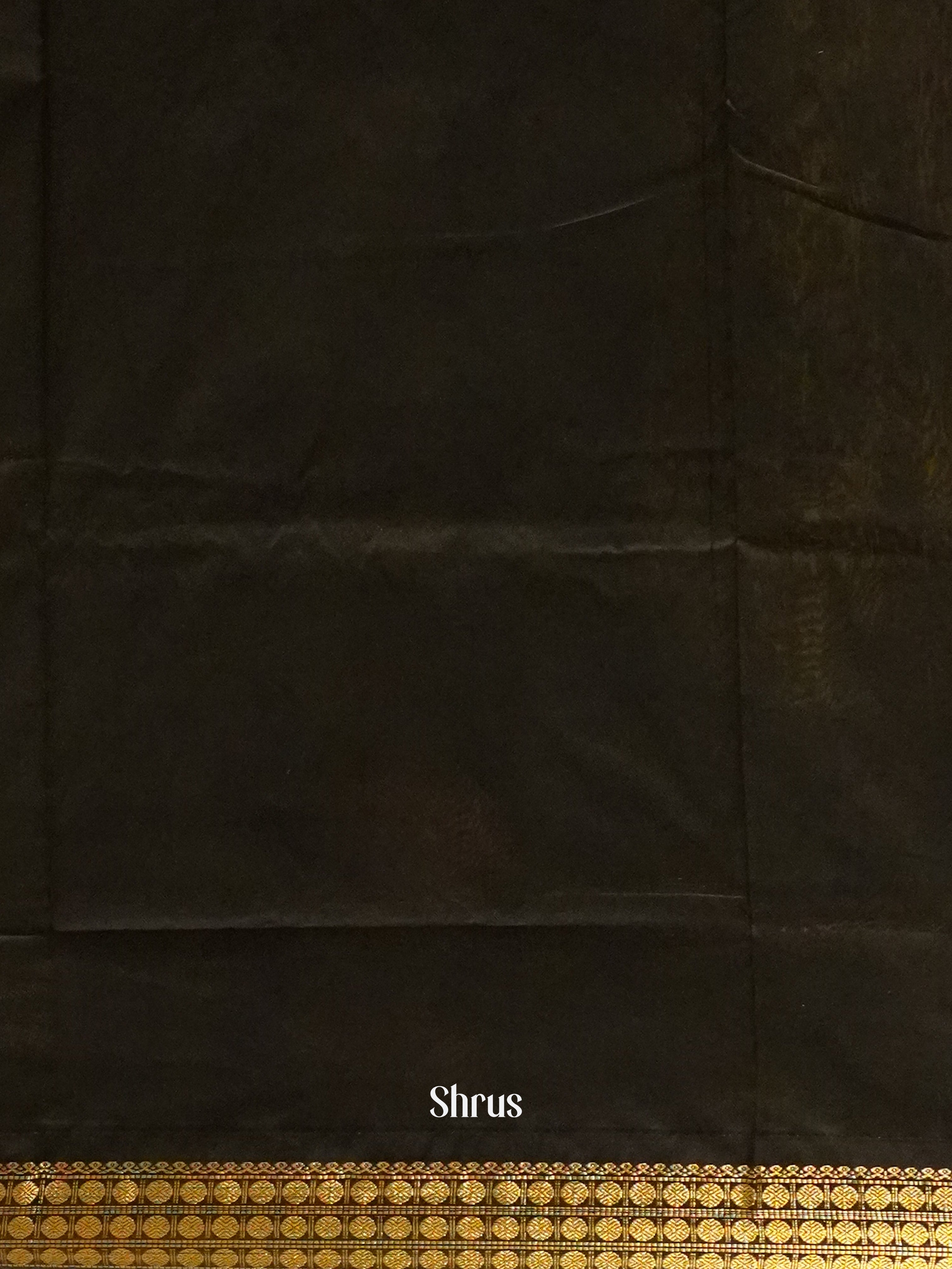 Peacock Blue & Black- Kalyani Cotton Saree - Shop on ShrusEternity.com