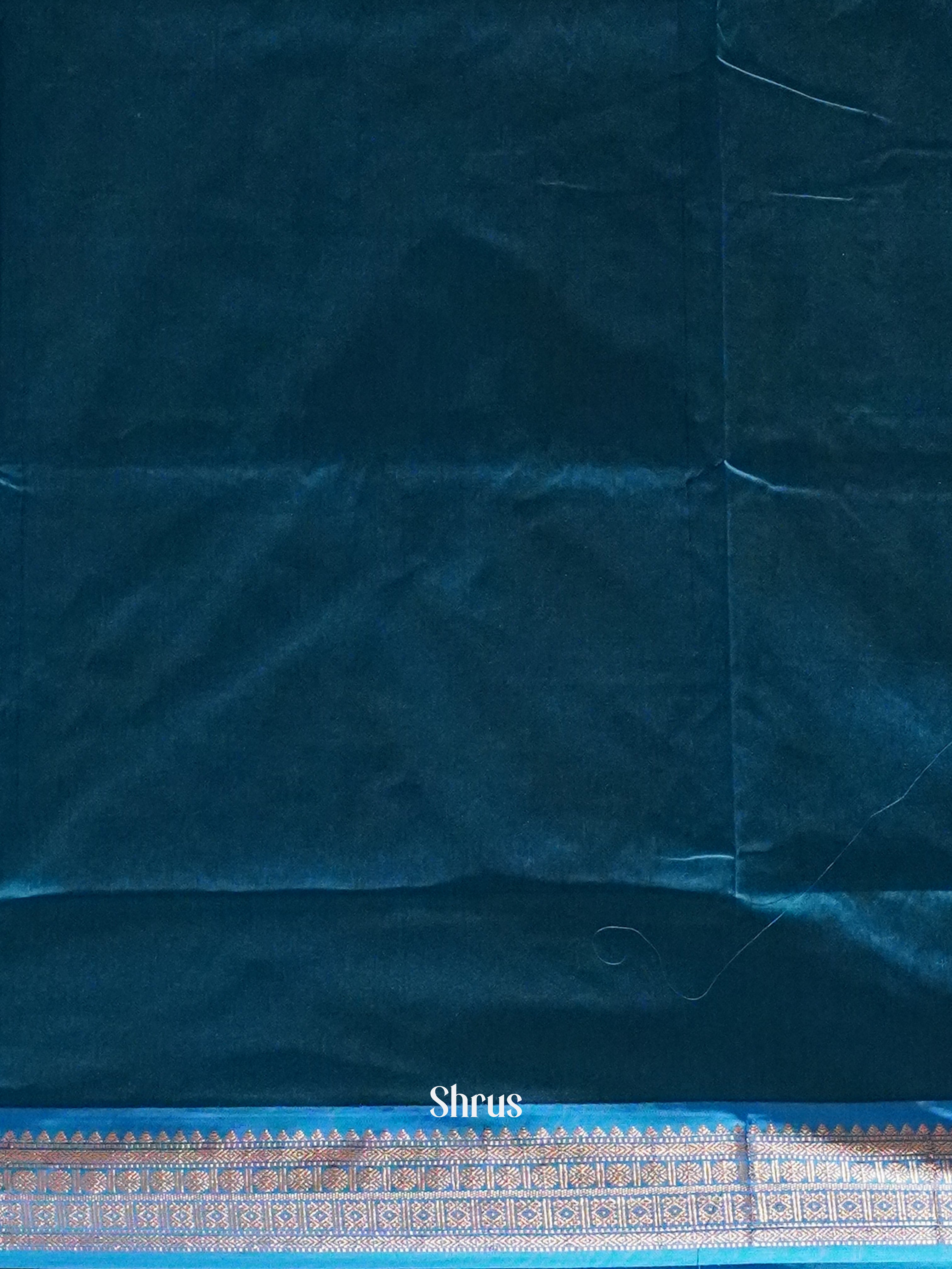 Black & Blue - Kalyani Cotton Saree - Shop on ShrusEternity.com