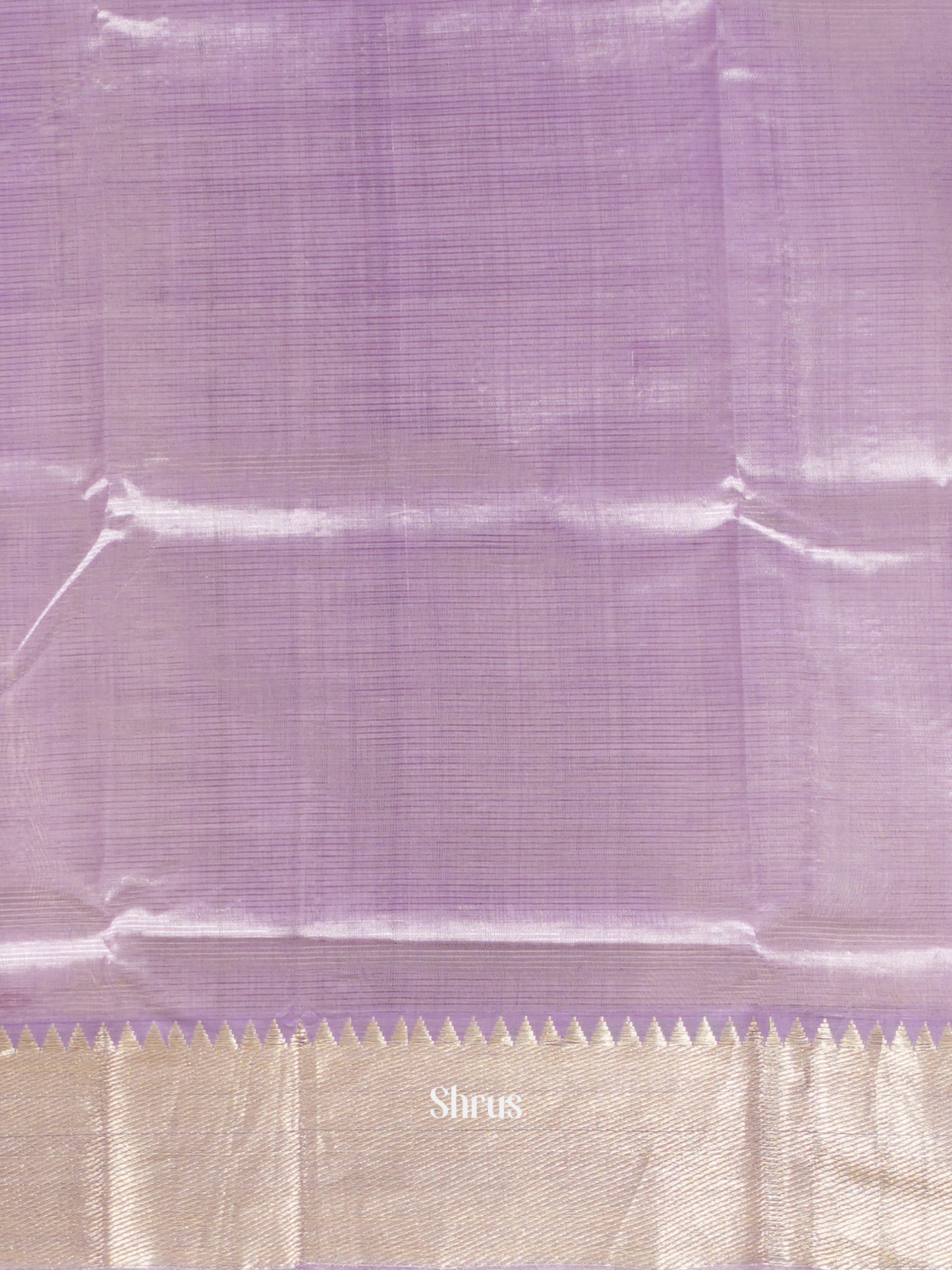 Lavender(Single Tone) - Mangalagiri silkcotton Saree - Shop on ShrusEternity.com