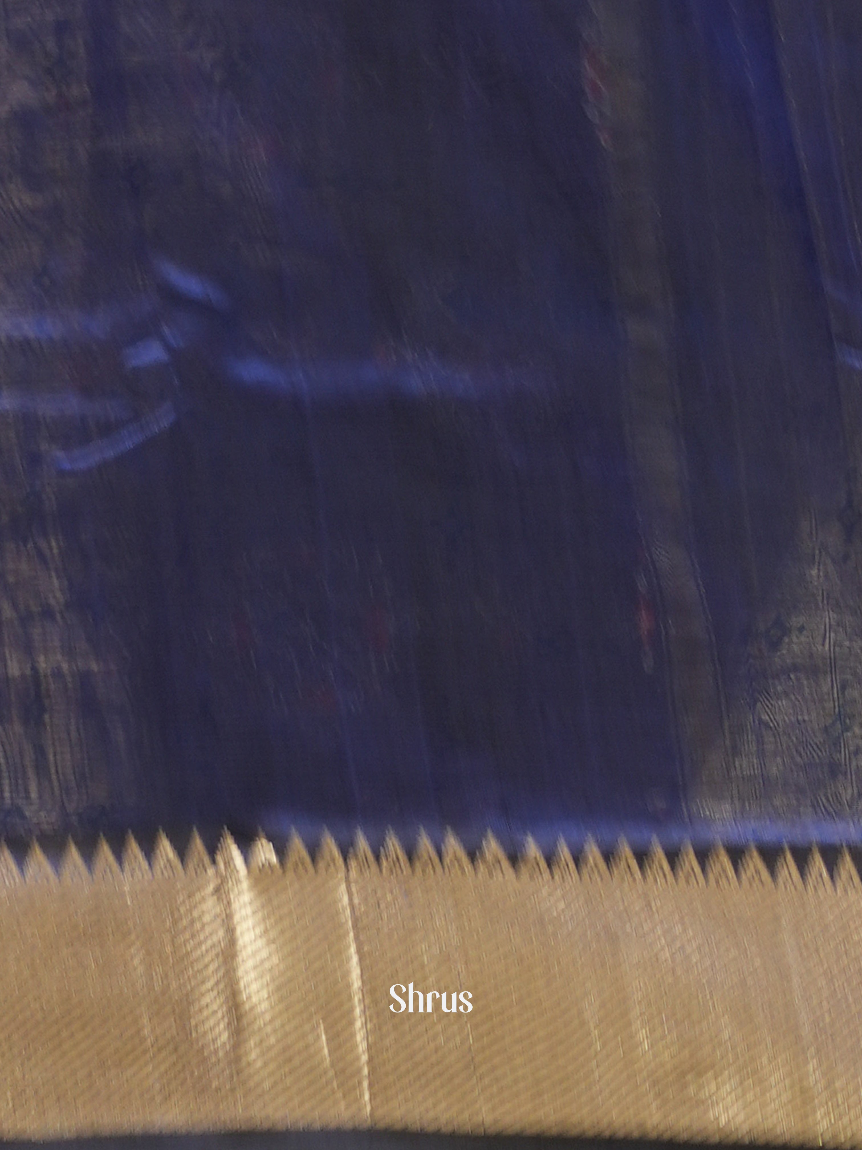 Blue(Single Tone) - Mangalagiri silkcotton Saree - Shop on ShrusEternity.com