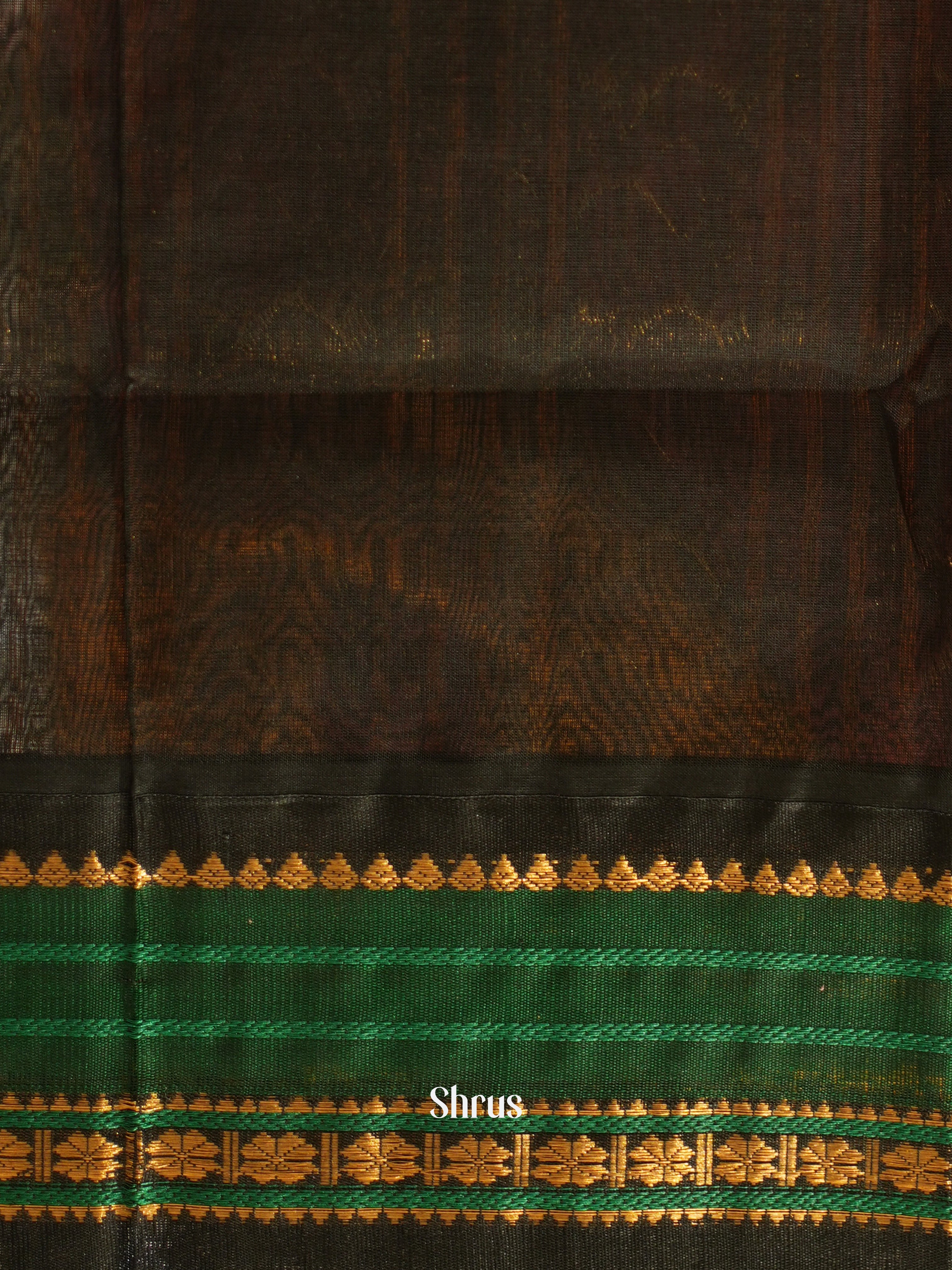 Red & Black - Silk Cotton Saree - Shop on ShrusEternity.com