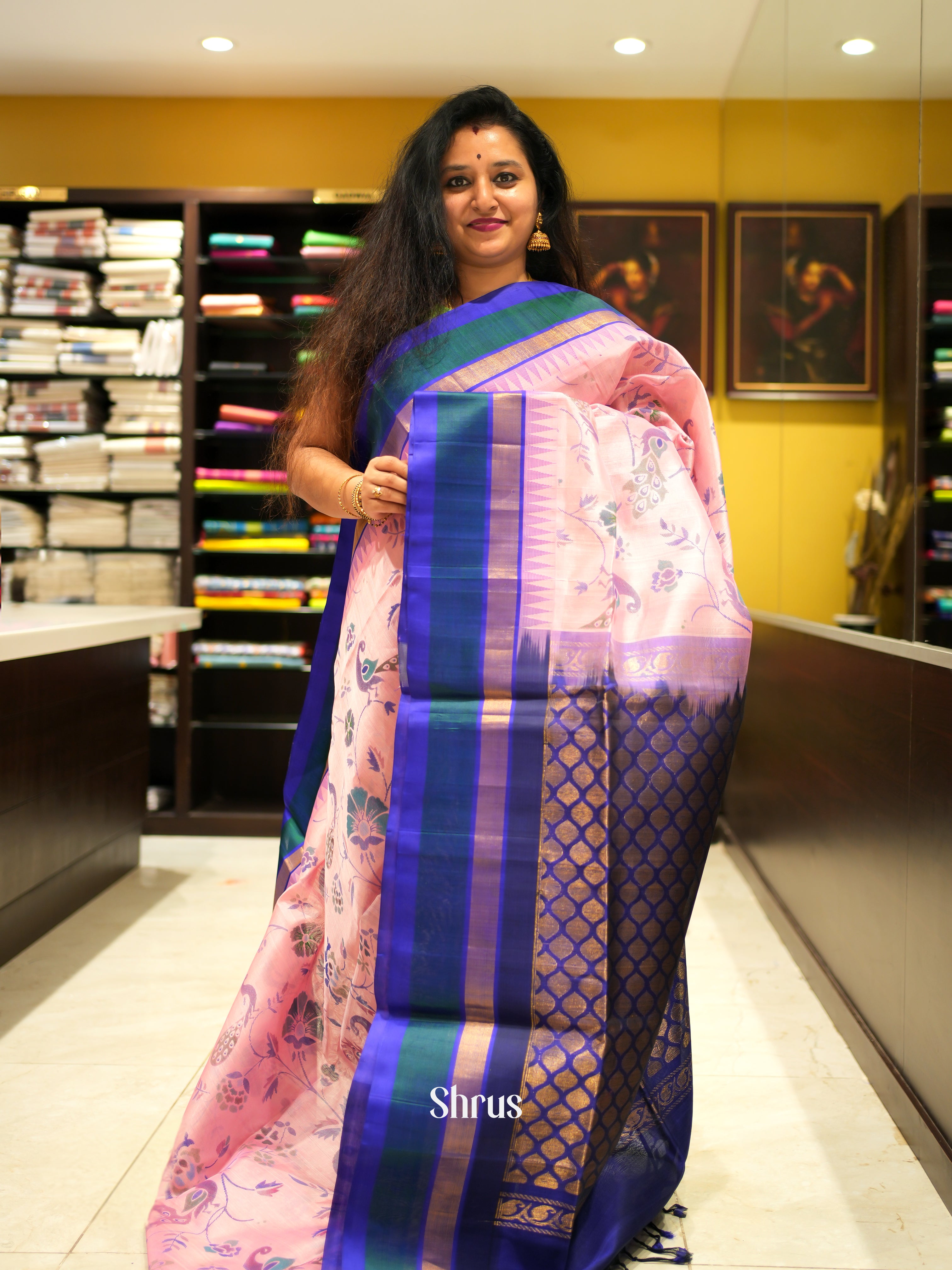 CGS10055 - Silk Cotton Saree - Shop on ShrusEternity.com