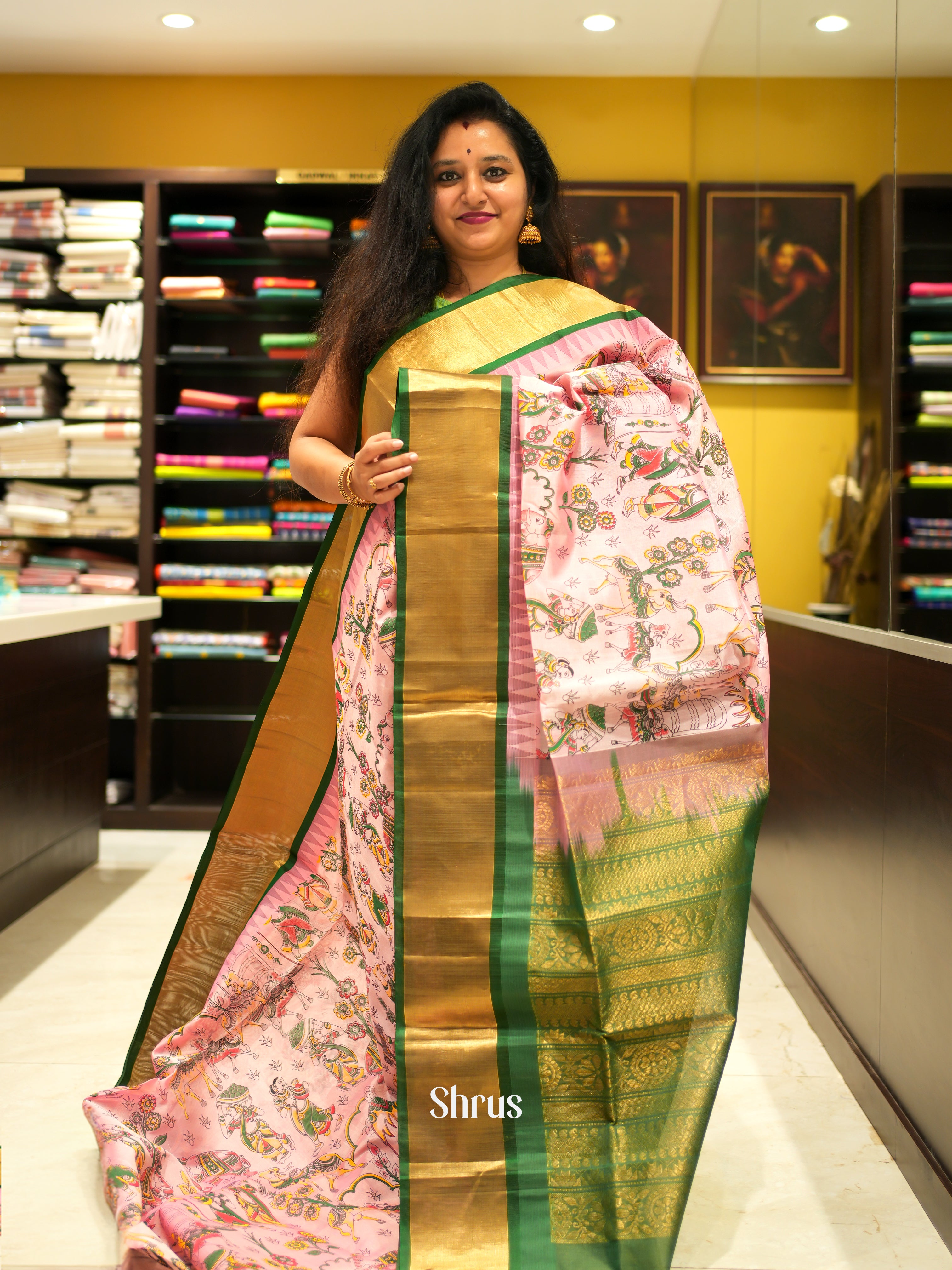 CGS10059 - Silk Cotton Saree - Shop on ShrusEternity.com