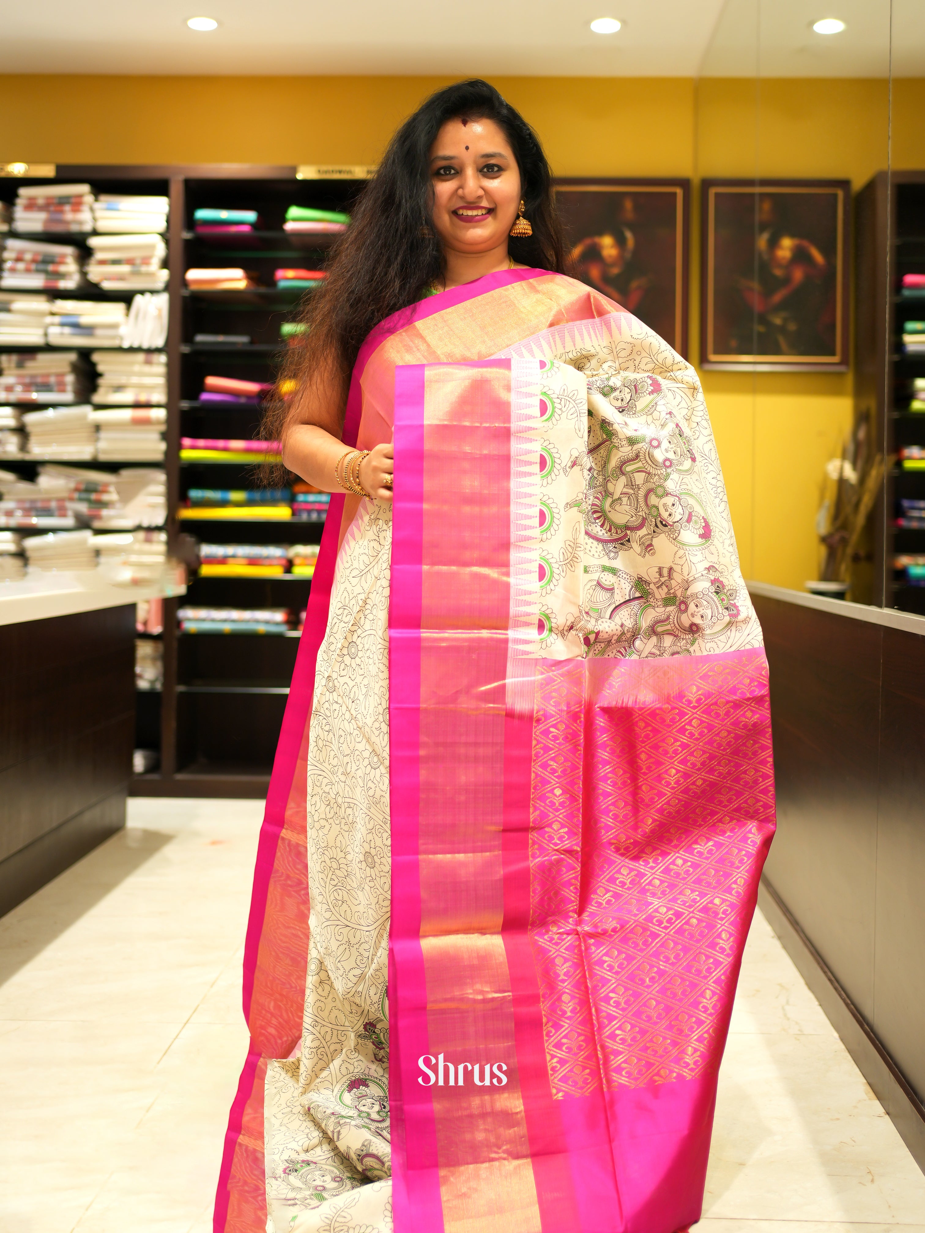 CGS10060 - Silk Cotton Saree - Shop on ShrusEternity.com