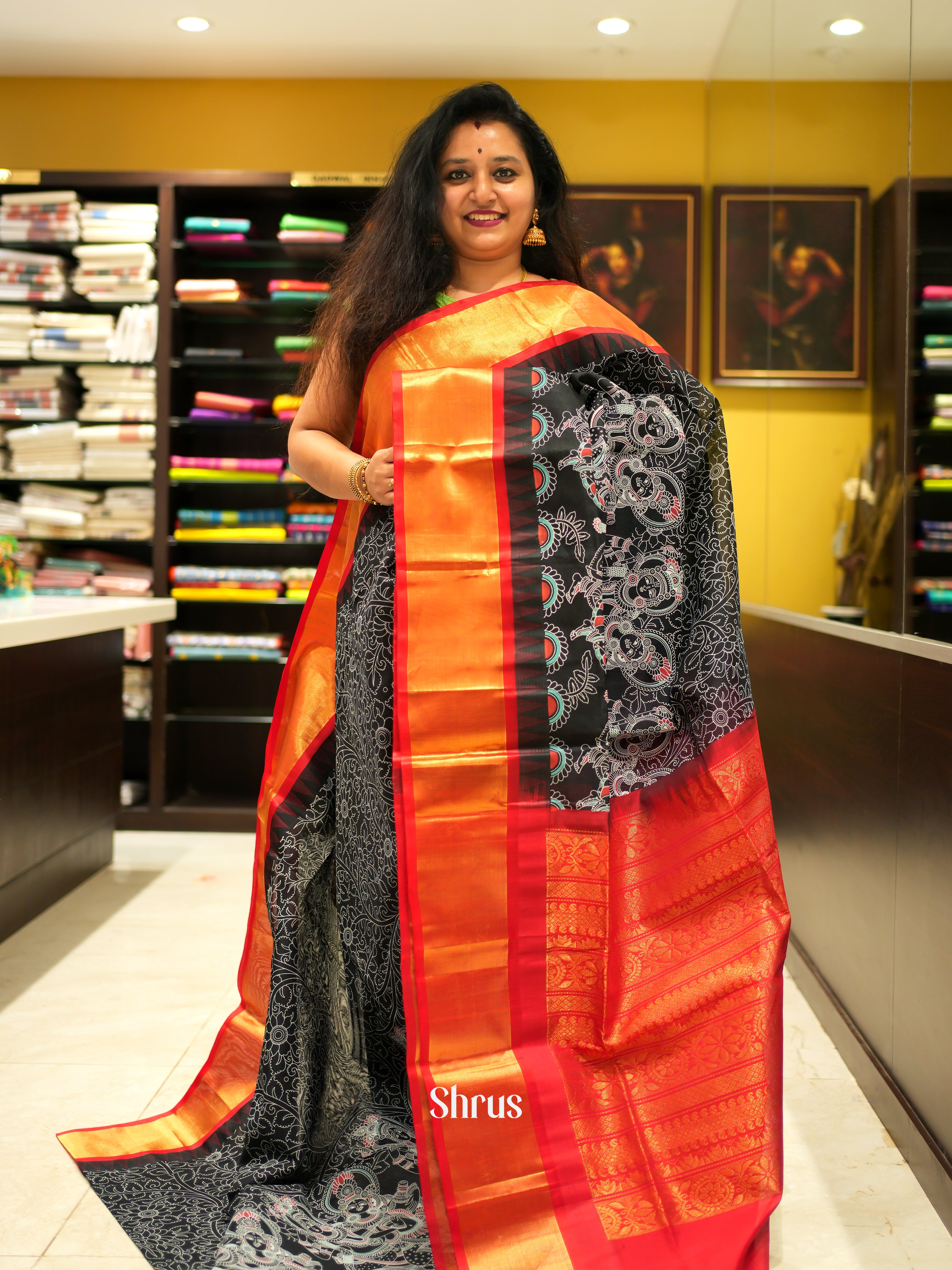 CGS10065 - Silk Cotton Saree - Shop on ShrusEternity.com