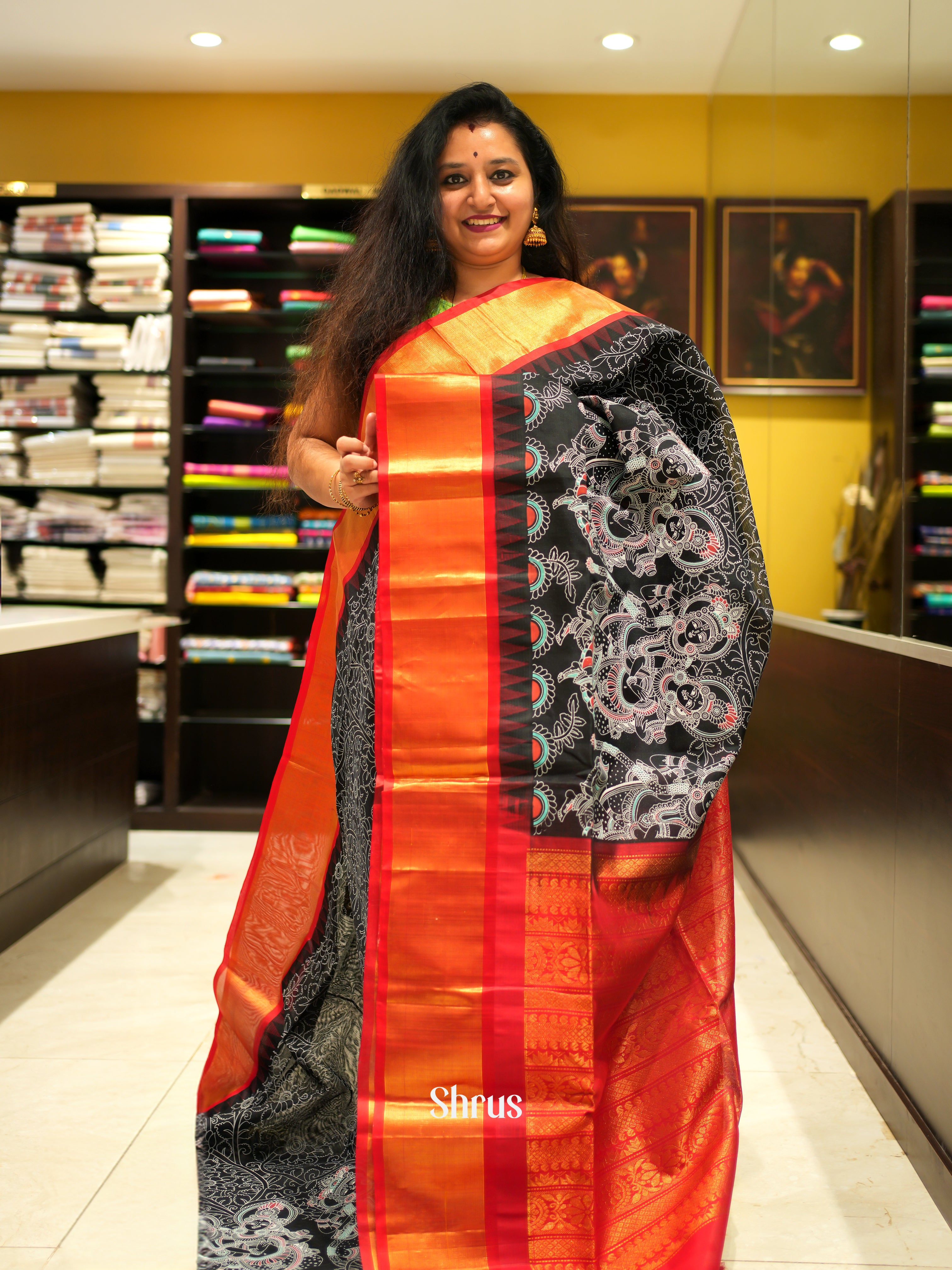 CGS10068 - Silk Cotton Saree - Shop on ShrusEternity.com