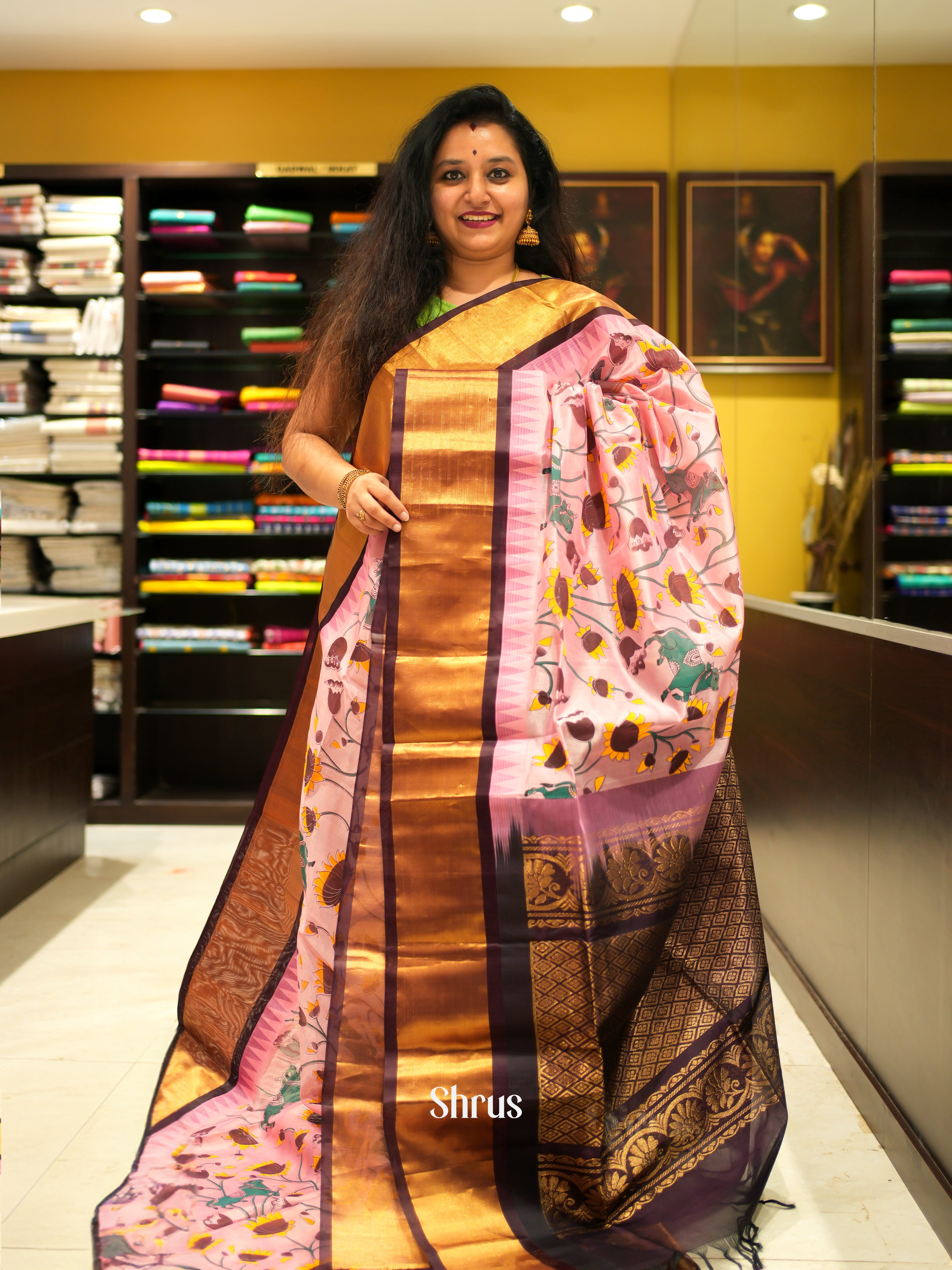 CGS10074 - Silk Cotton Saree - Shop on ShrusEternity.com