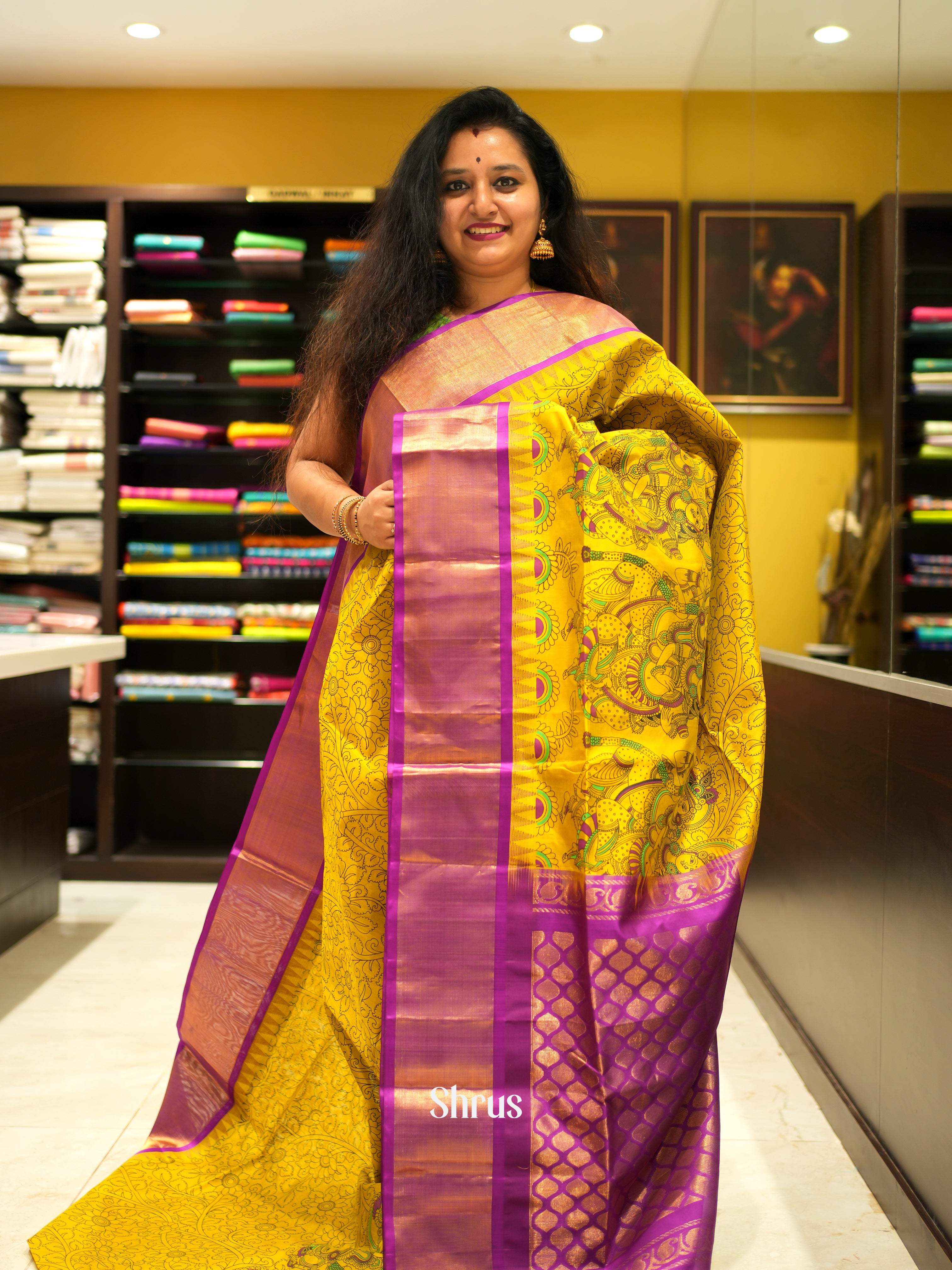 CGS10080 - Silk Cotton Saree - Shop on ShrusEternity.com