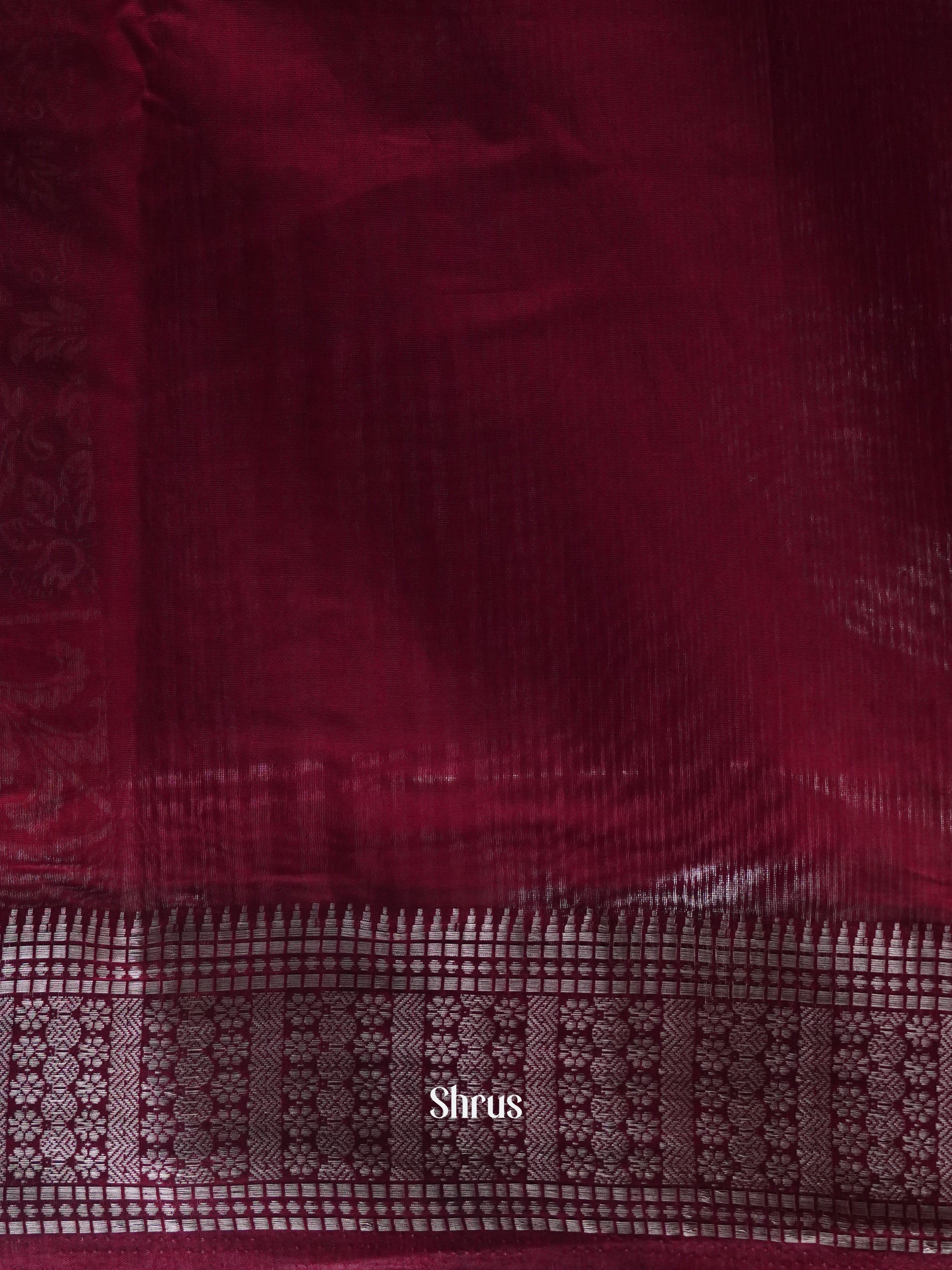 Black & Maroon - Art Modal Saree - Shop on ShrusEternity.com
