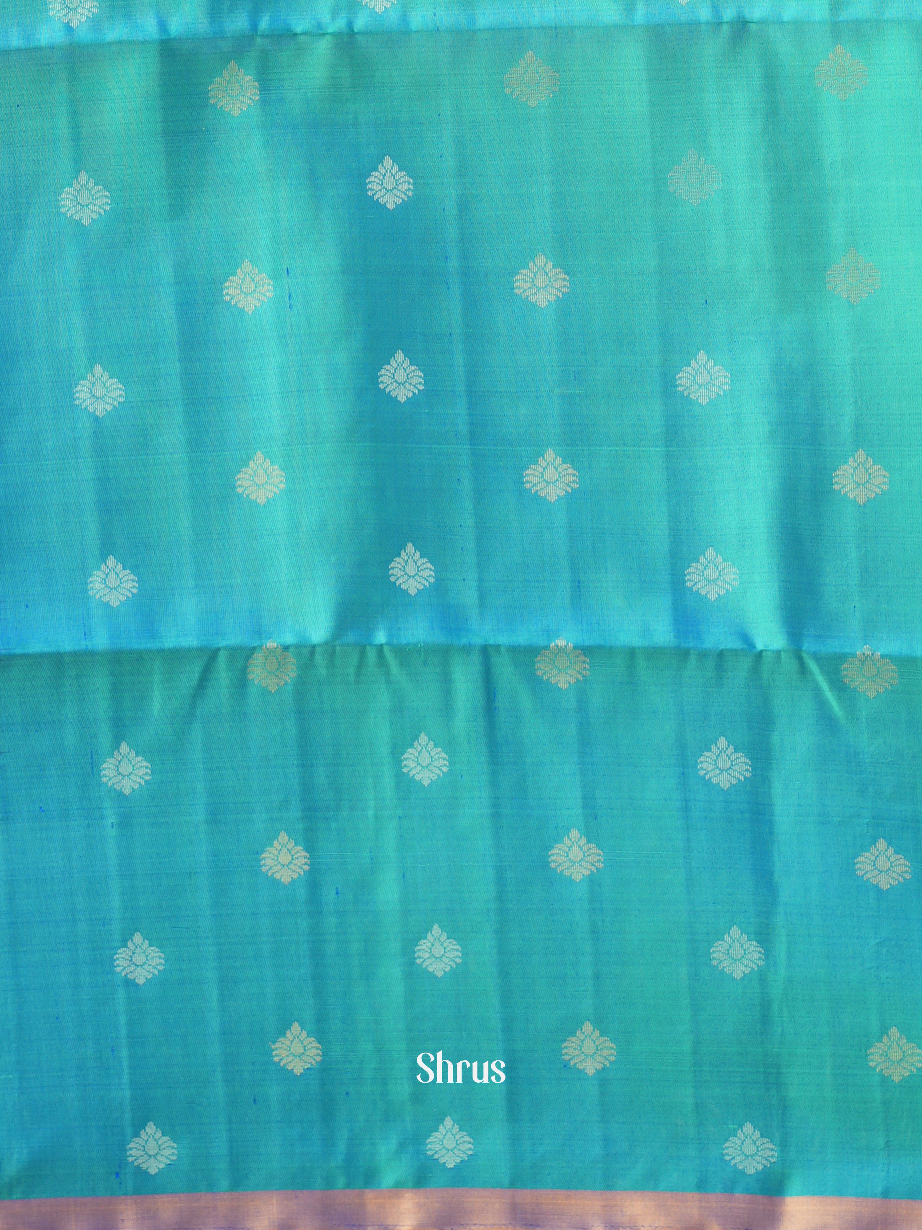 Purple & Blue - Soft Silk Saree - Shop on ShrusEternity.com