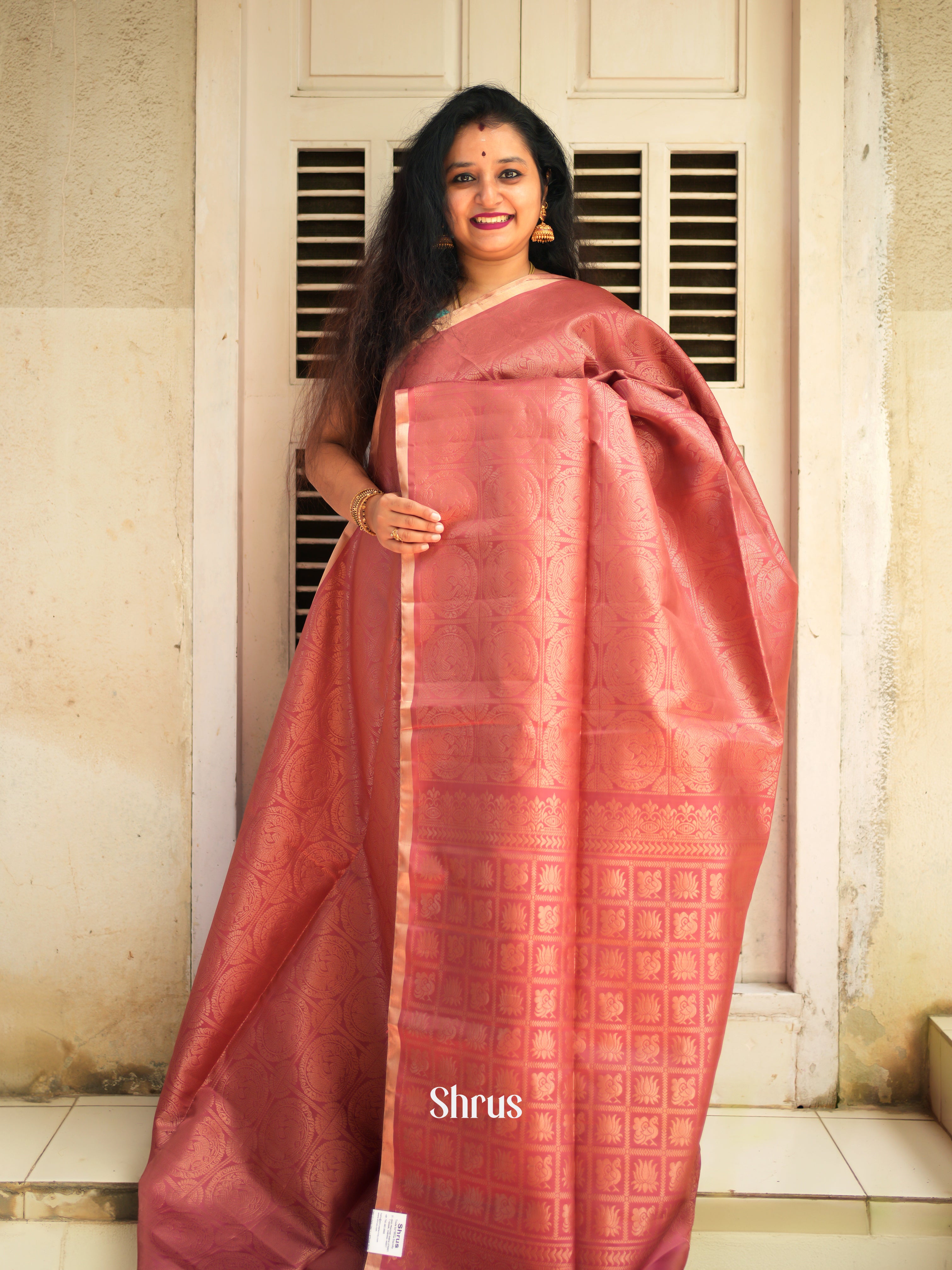 Red(Single Tone) - Soft Silk Saree - Shop on ShrusEternity.com