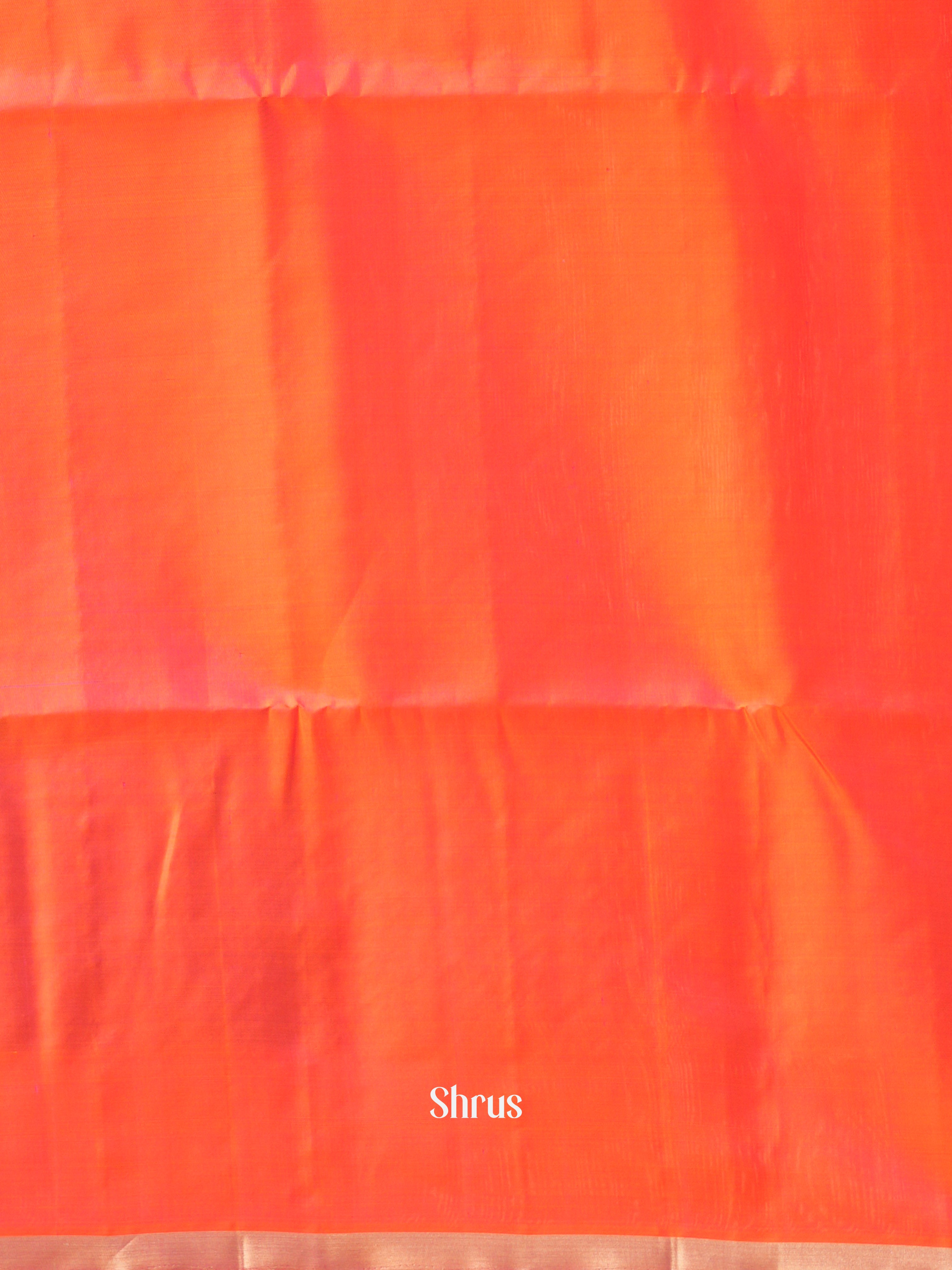 Purple & Orange - Soft Silk Saree - Shop on ShrusEternity.com