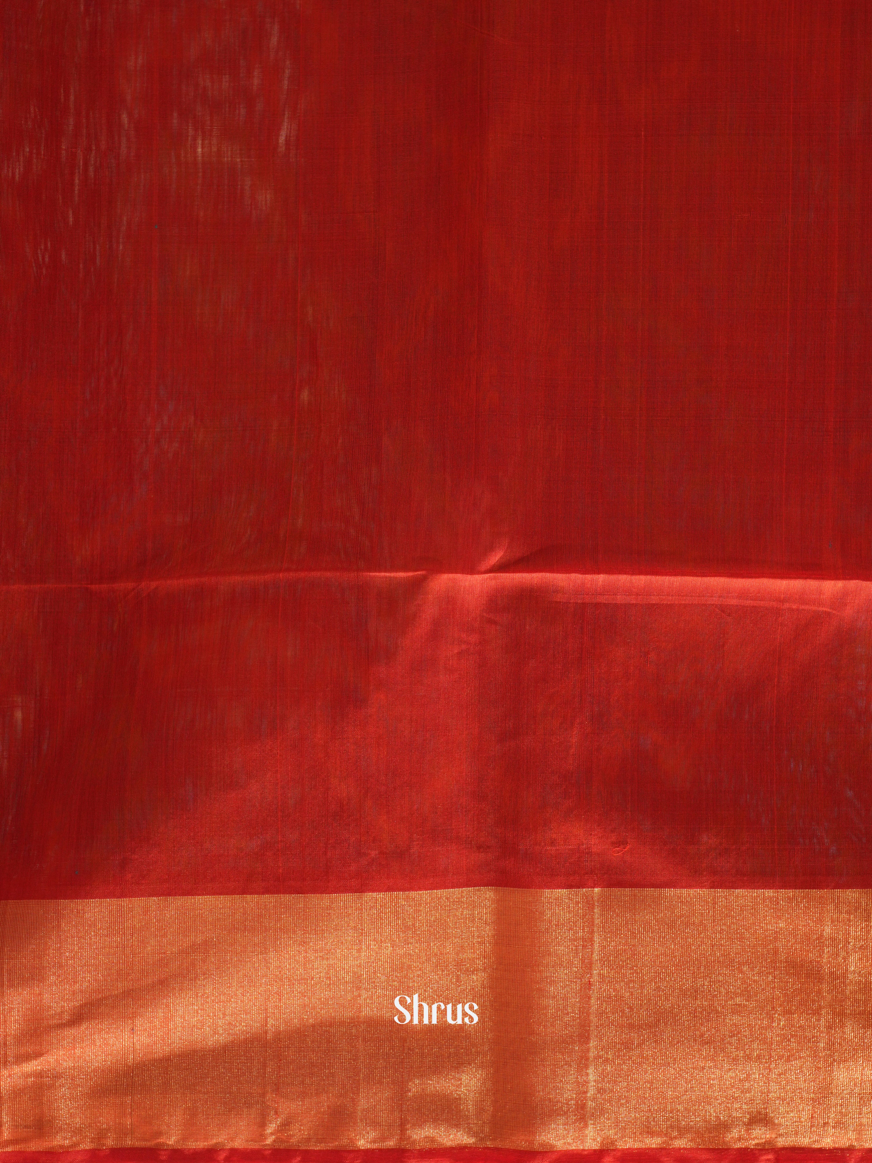 Peacock Green & red - Pochampally sico Saree - Shop on ShrusEternity.com