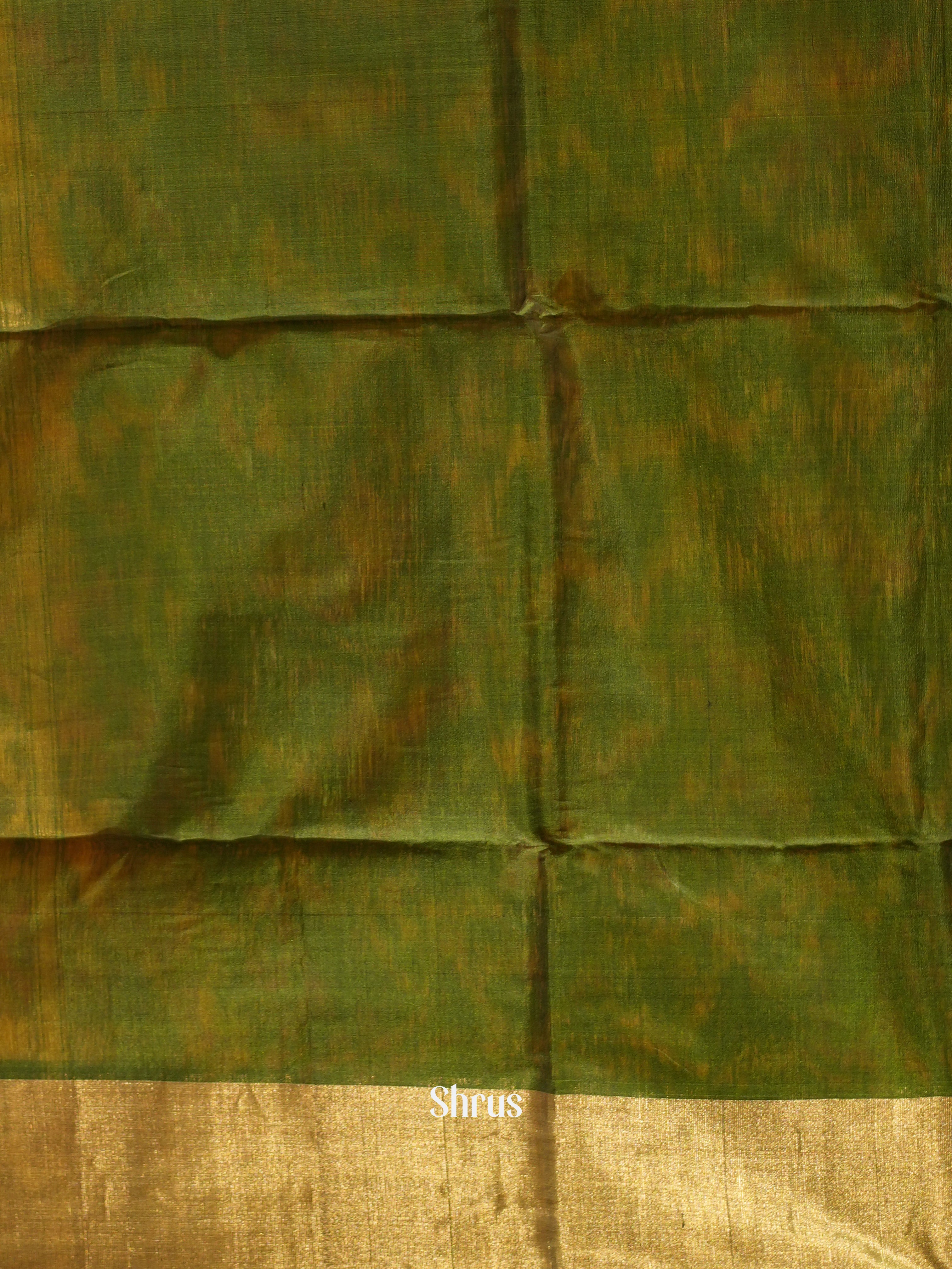 Mustard & Green - Pochampally sico Saree - Shop on ShrusEternity.com