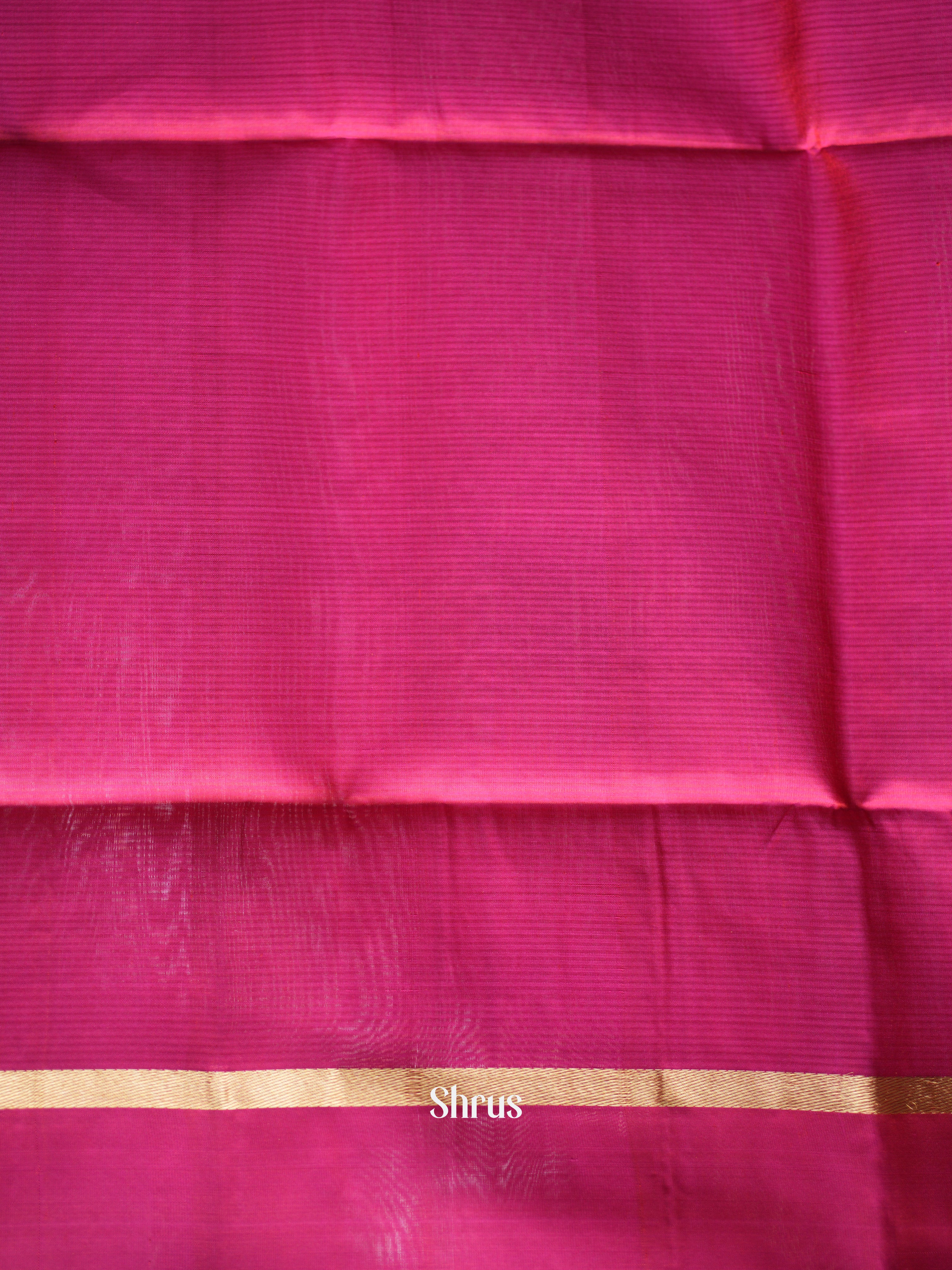 Blue & Pink - Soft Silk Saree - Shop on ShrusEternity.com