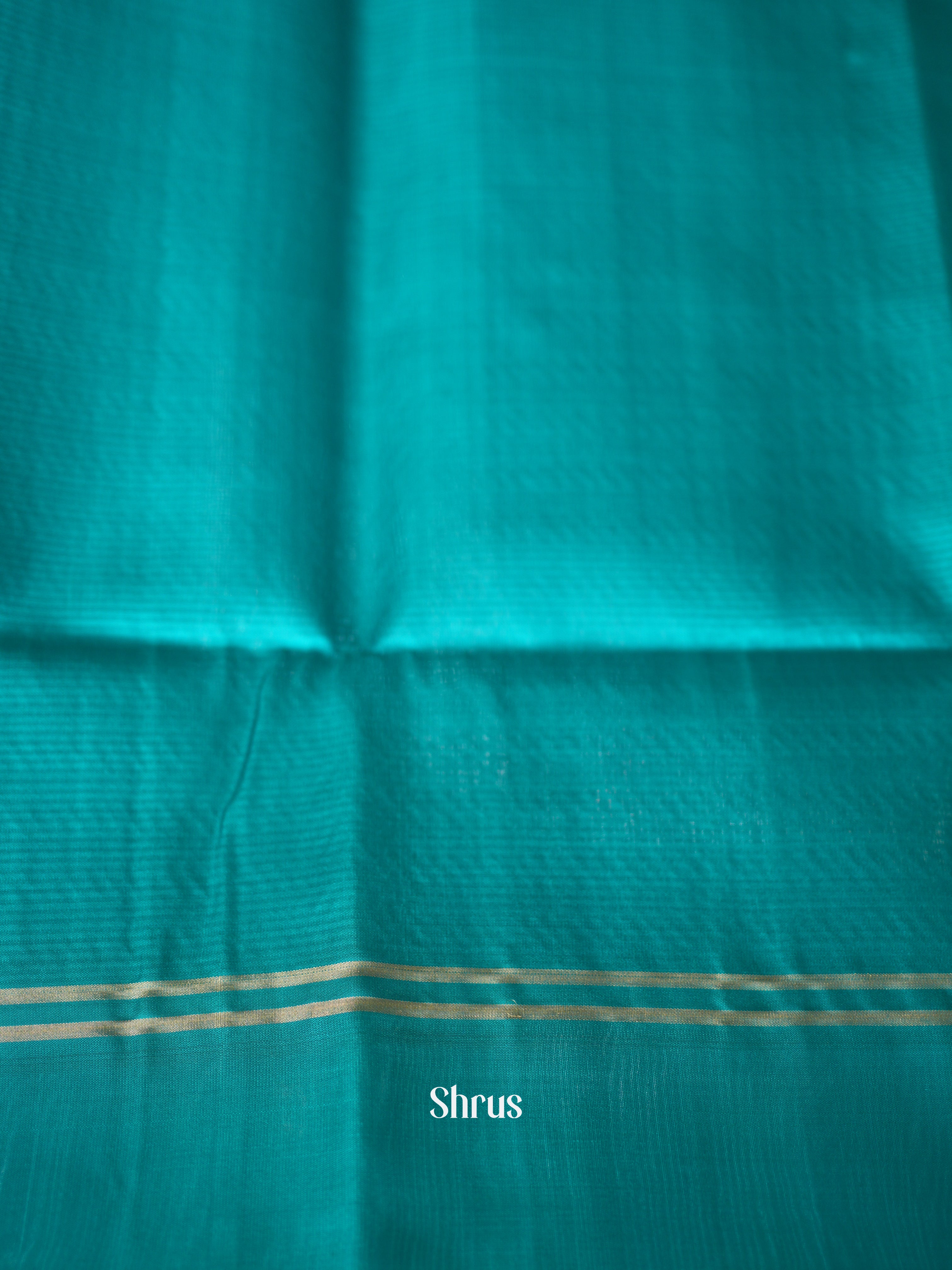 Green & Teal - Soft Silk Saree - Shop on ShrusEternity.com