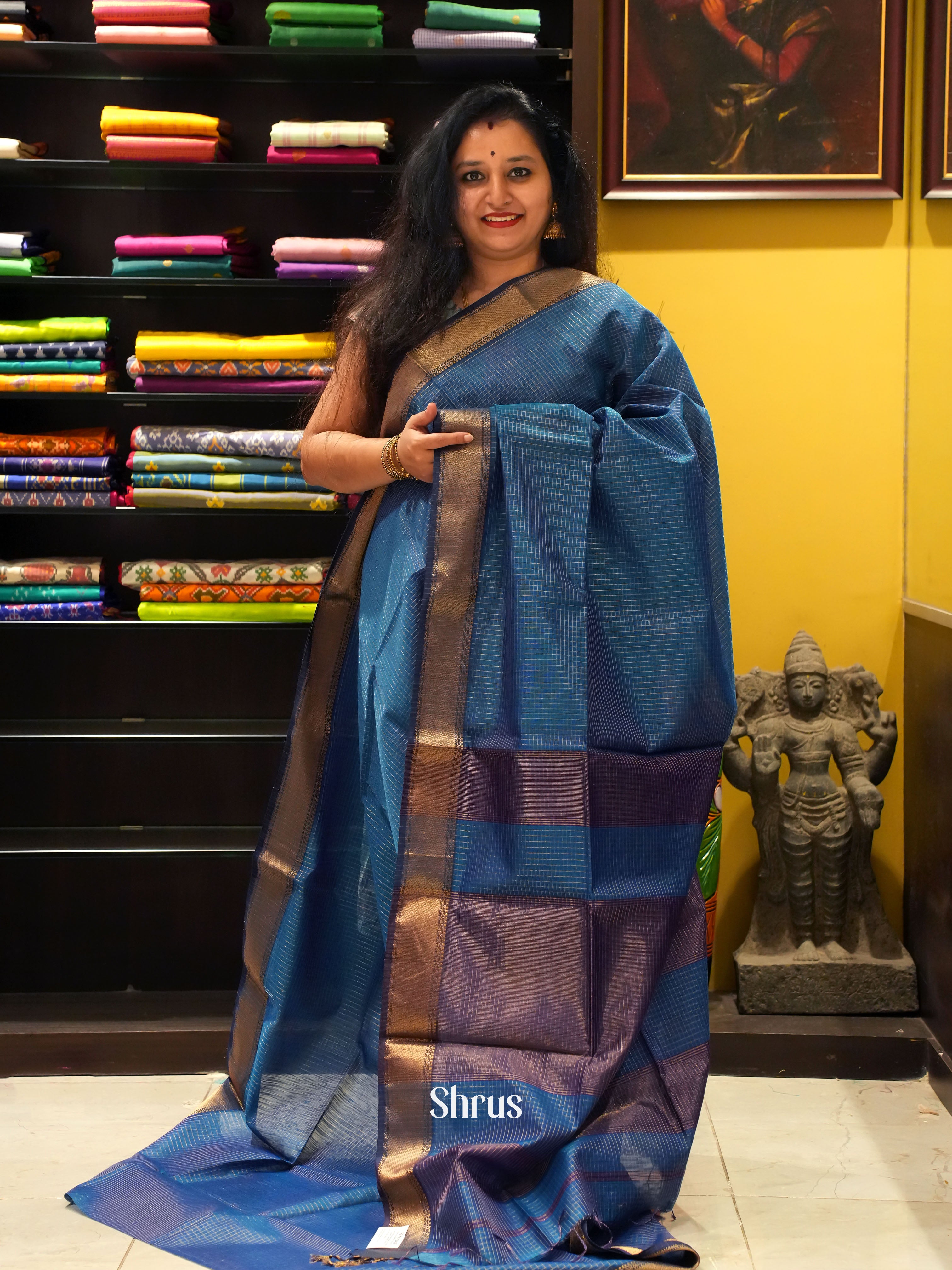 CGS15007- Maheshwari silkcotton - Shop on ShrusEternity.com