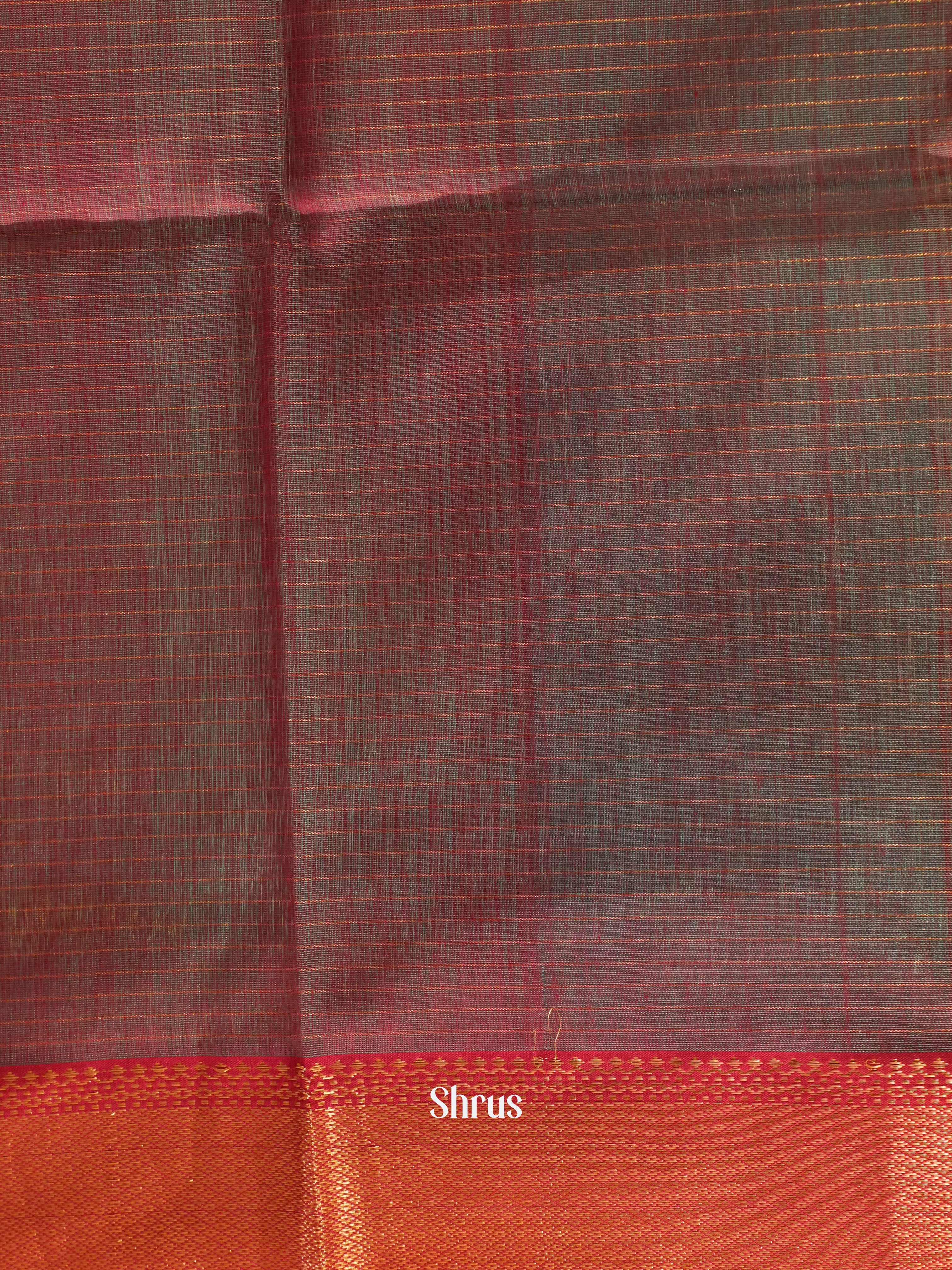 Teal & Red- Maheshwari silkcotton - Shop on ShrusEternity.com