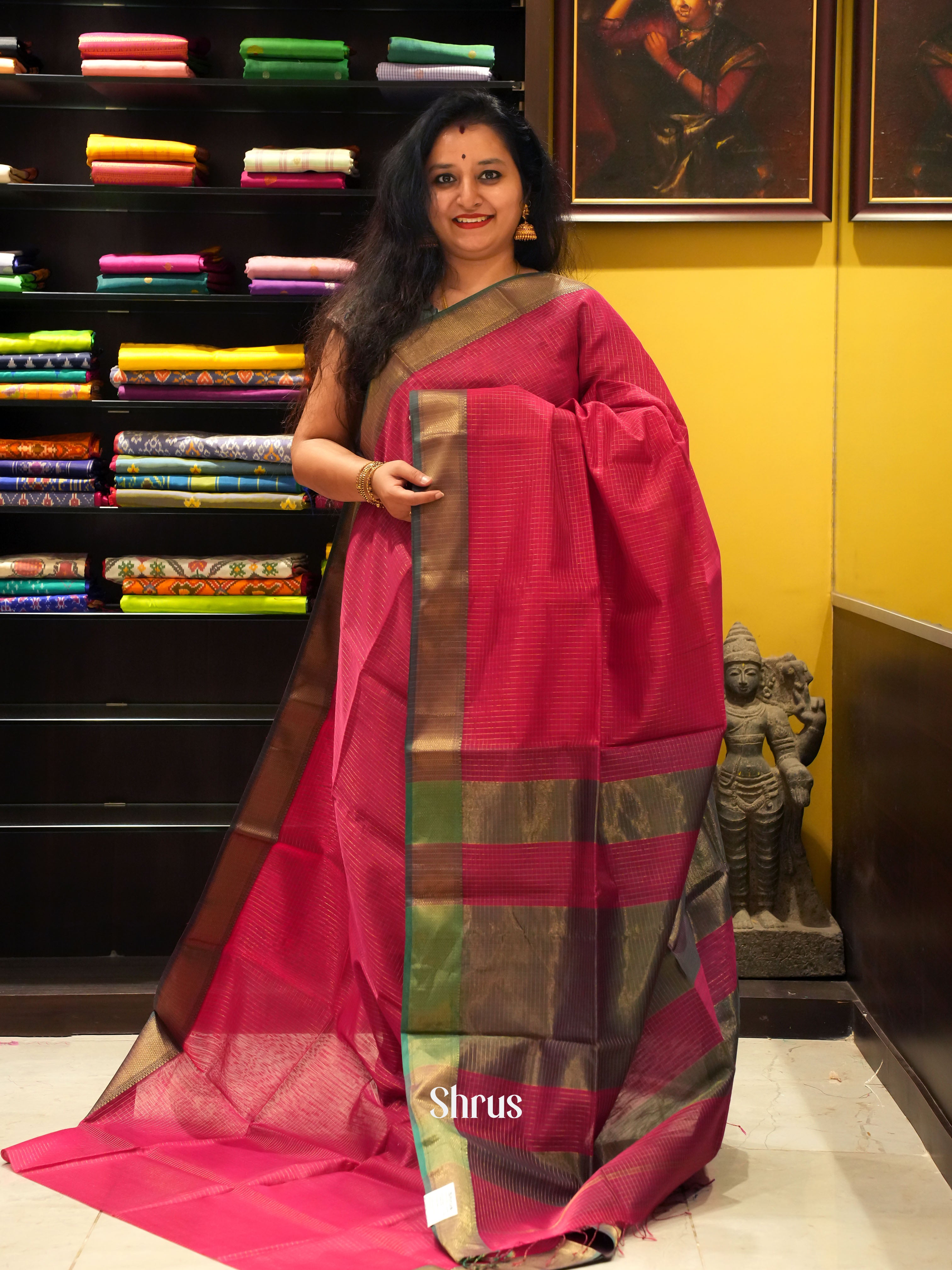 CGS15014- Maheshwari silkcotton - Shop on ShrusEternity.com