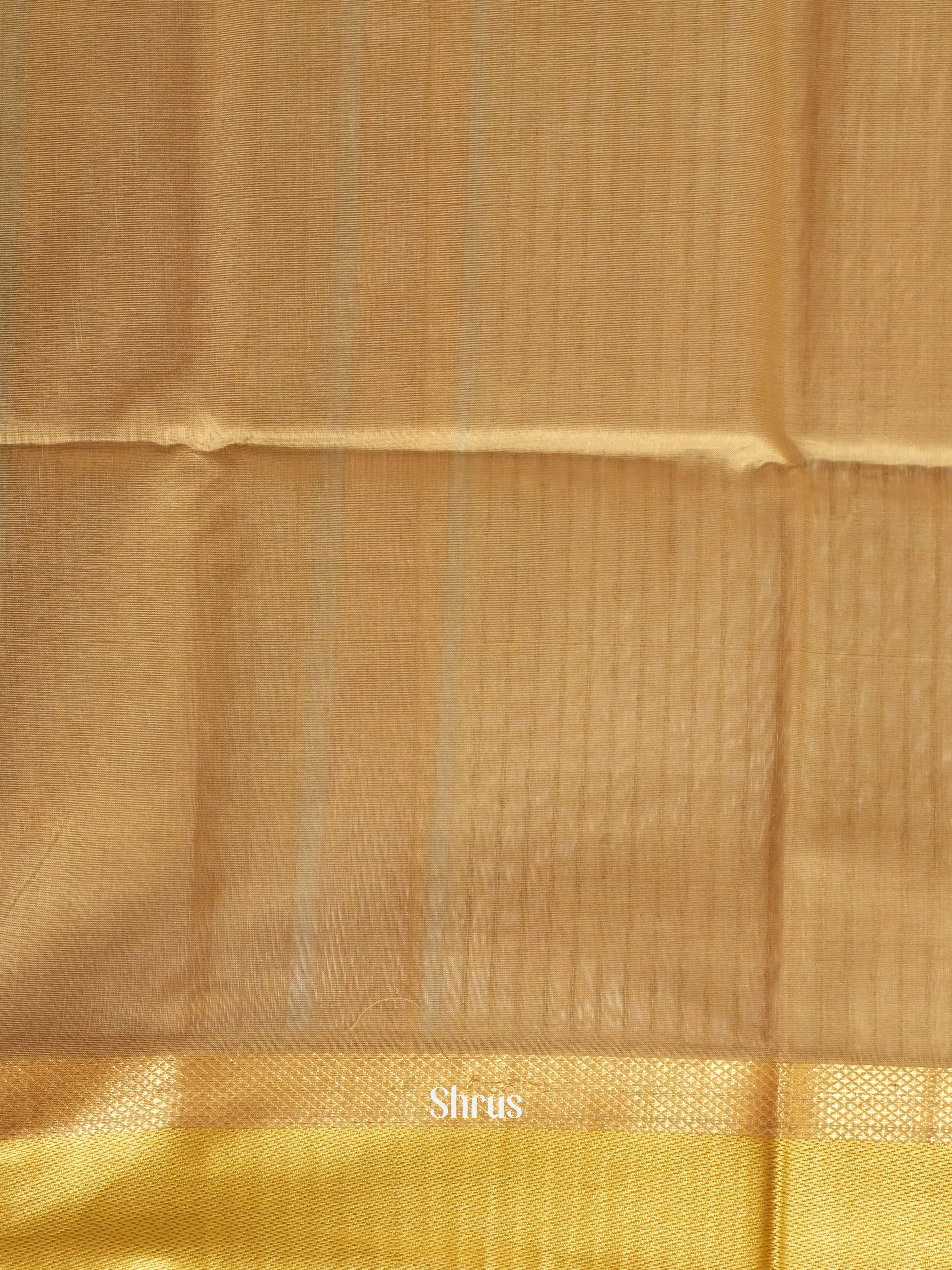 Grey & Beige - Maheshwari silkcotton Saree - Shop on ShrusEternity.com