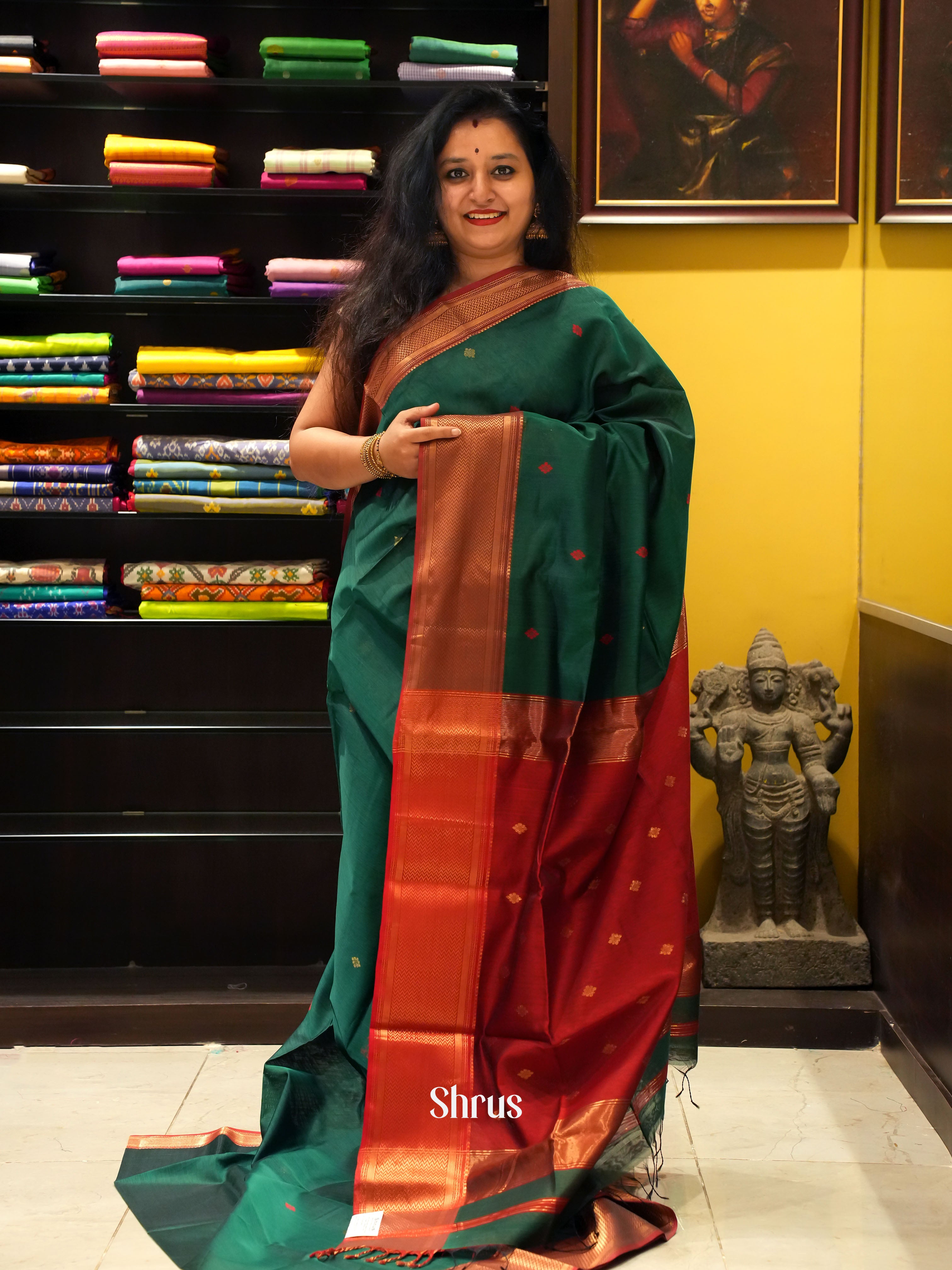 CGS15055-Maheshwari silkcotton - Shop on ShrusEternity.com