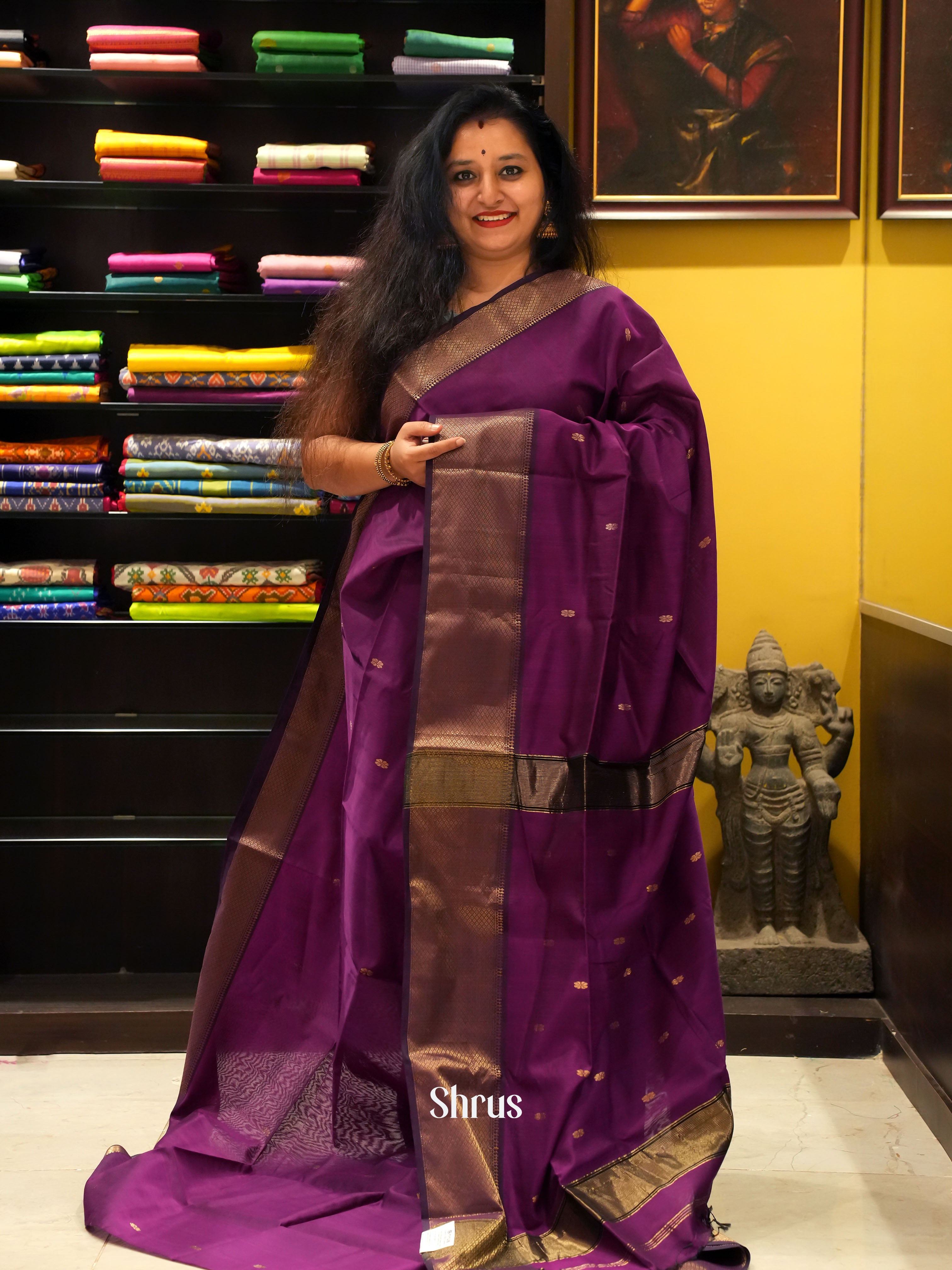 CGS15081-Maheshwari silkcotton - Shop on ShrusEternity.com