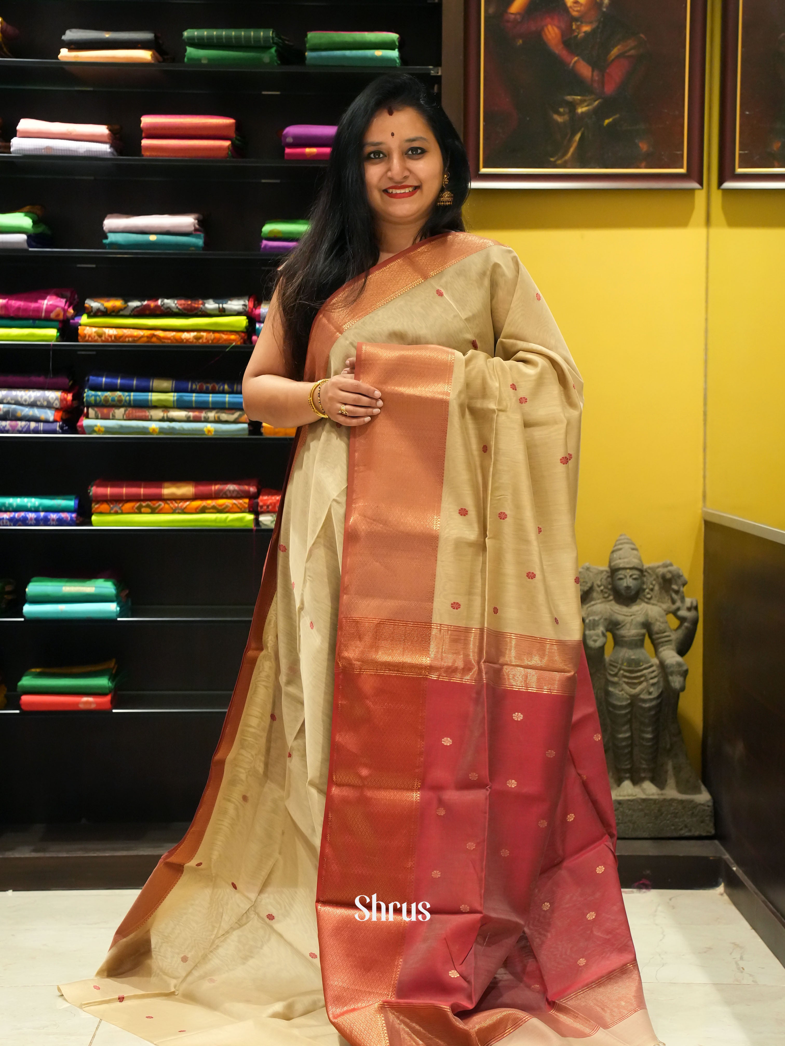 CGS15083 - Maheshwari silkcotton - Shop on ShrusEternity.com