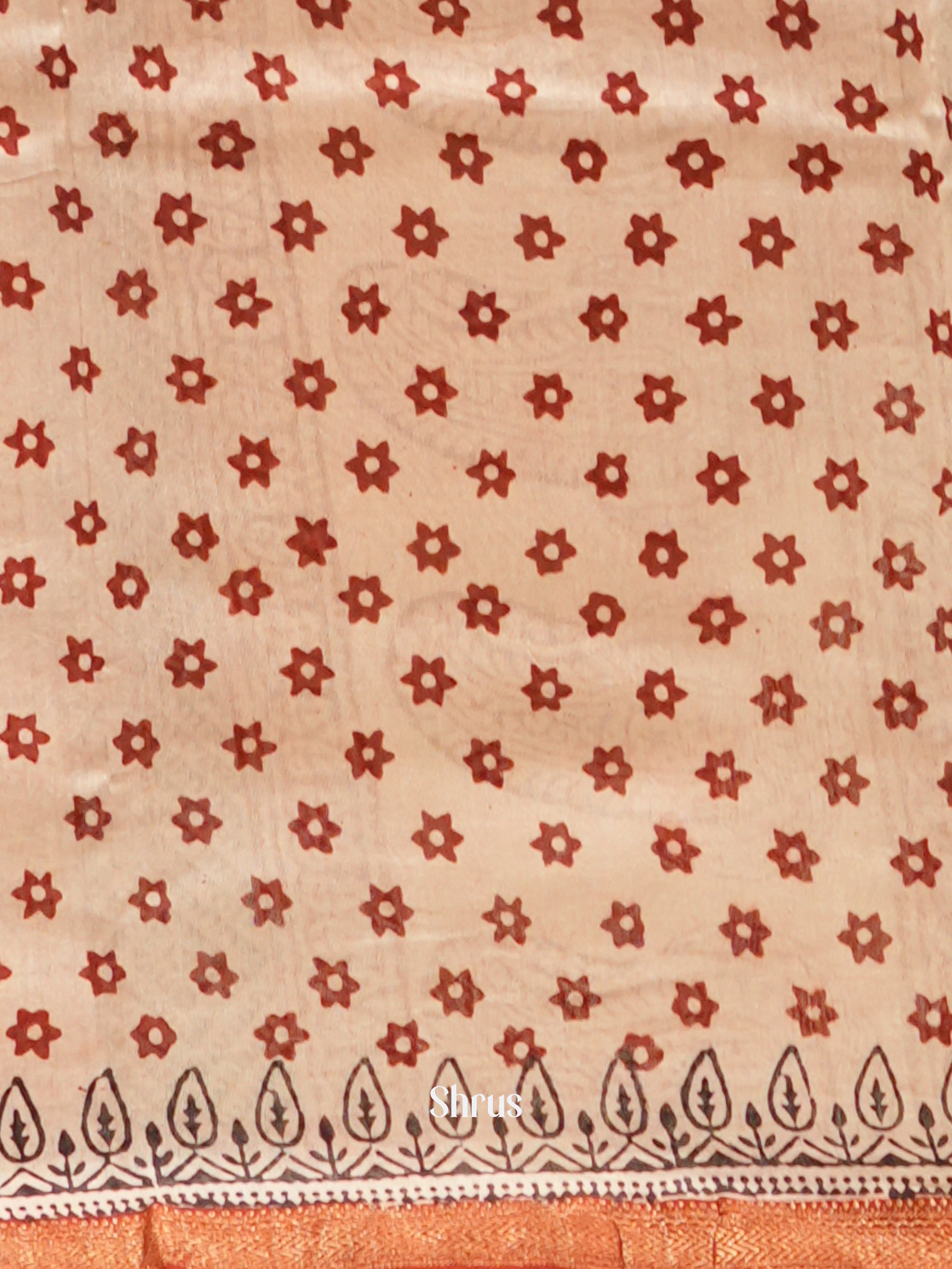 Maroon & Cream - Maheswari sico Saree - Shop on ShrusEternity.com