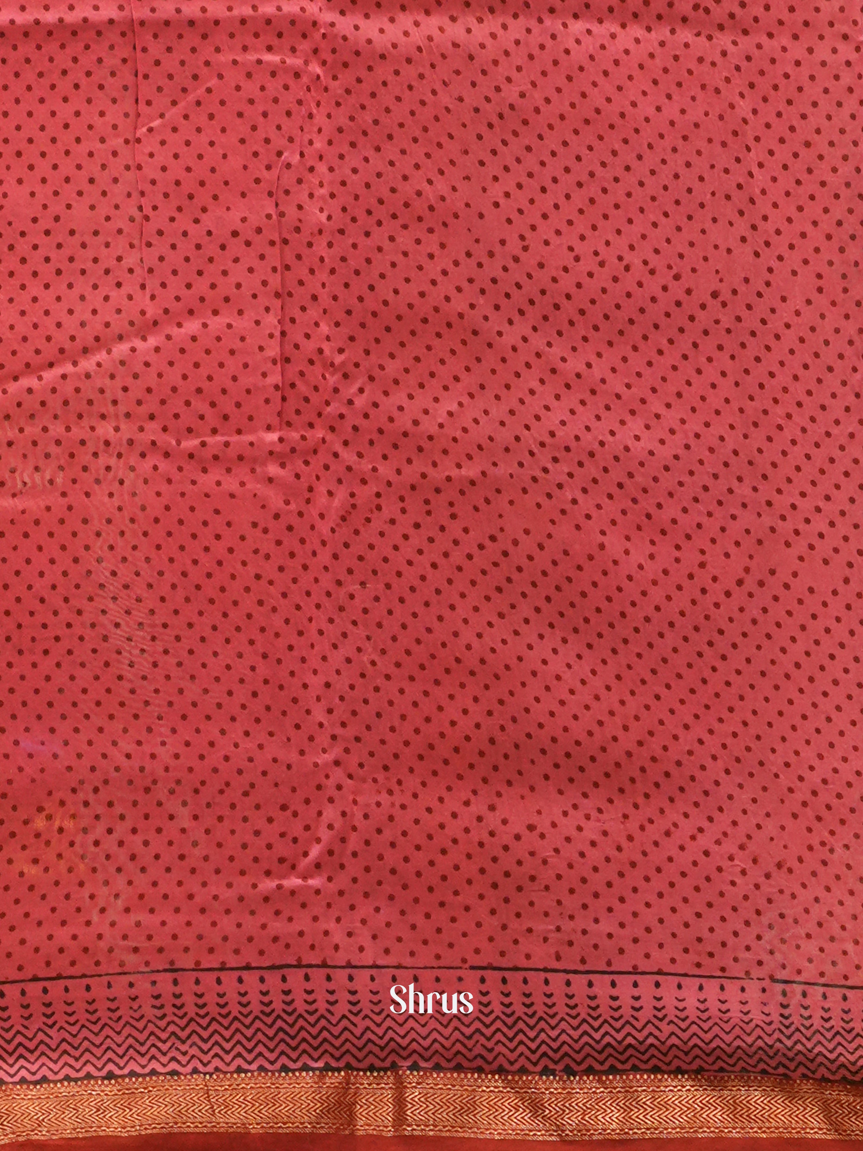 Pink & Maroon - Maheswari sico Saree - Shop on ShrusEternity.com