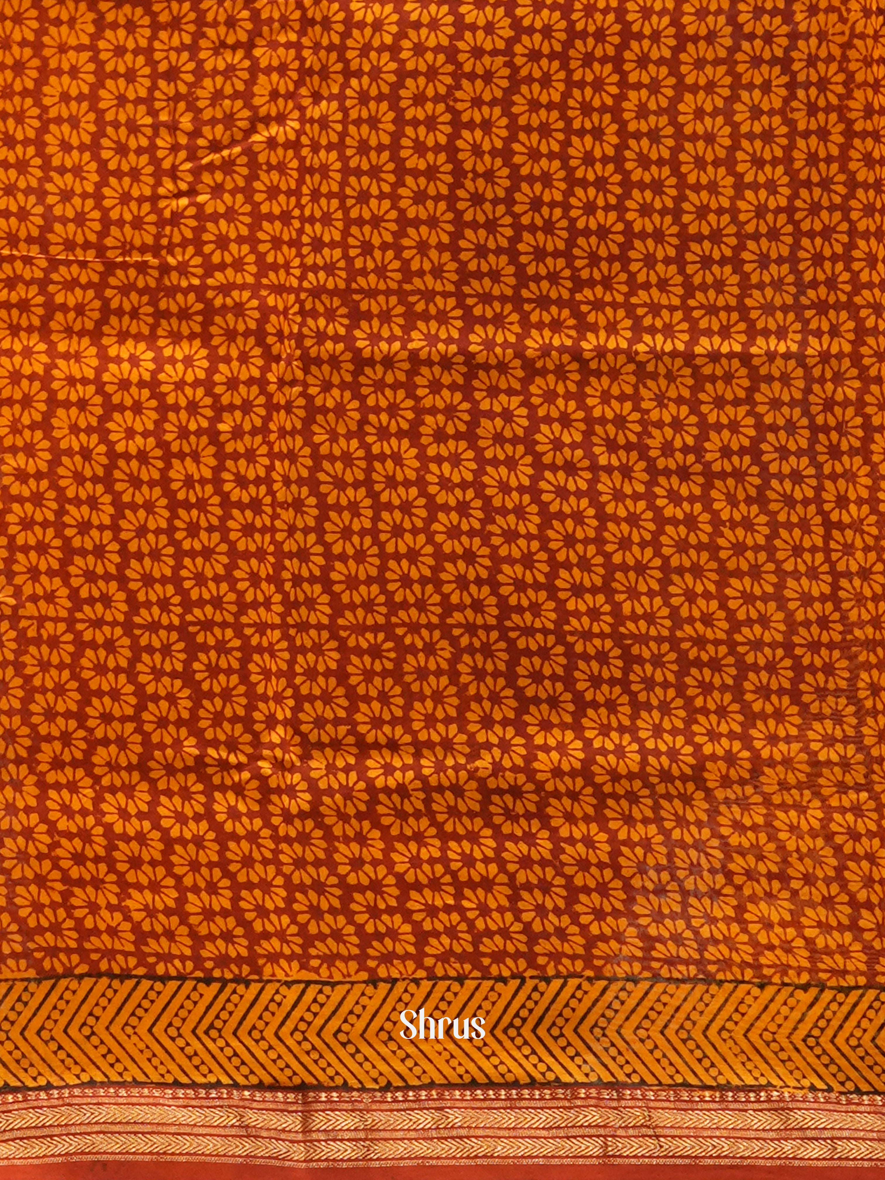 Mustard - Maheswari sico Saree - Shop on ShrusEternity.com