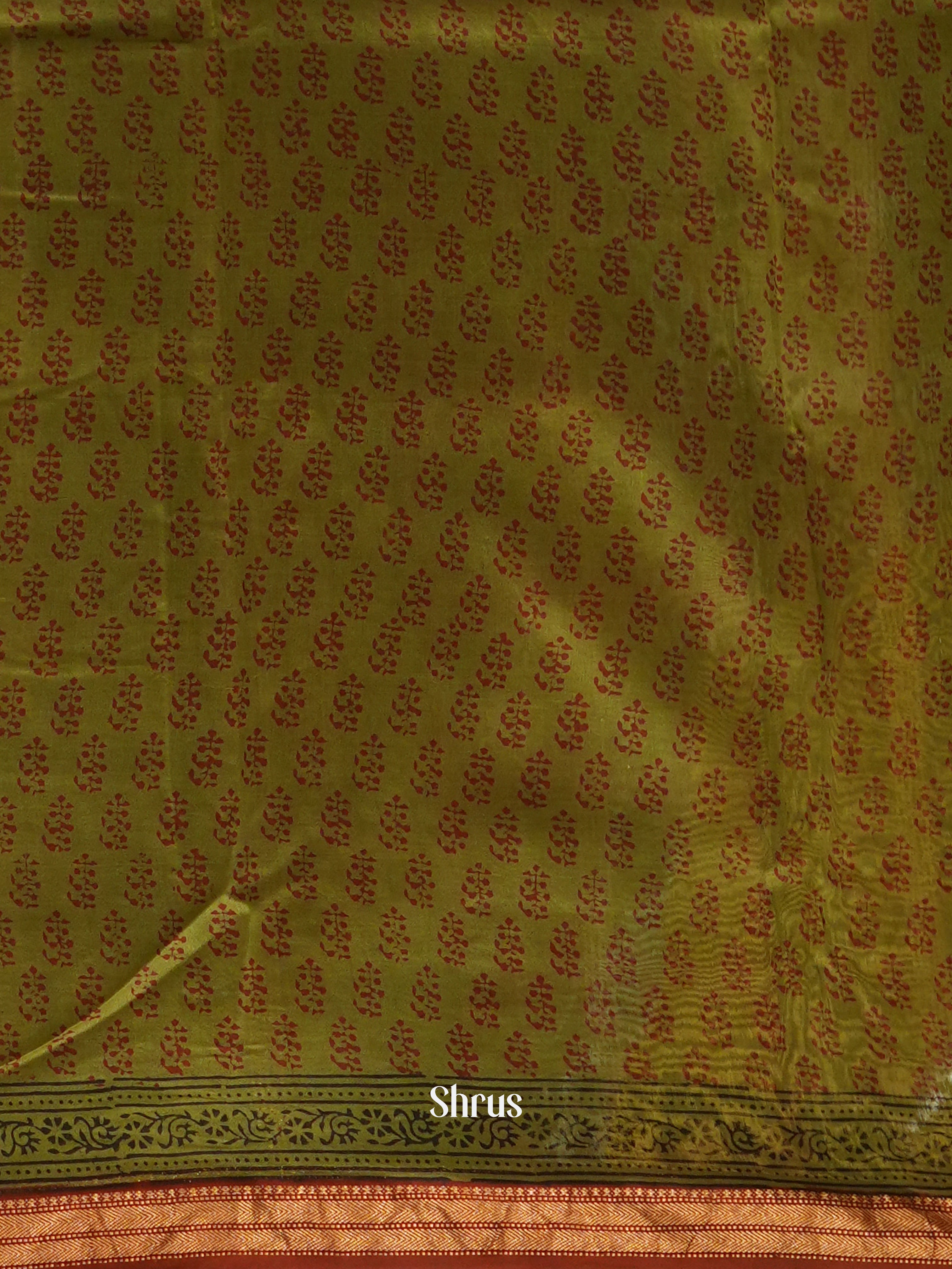 Maroon & Green - Maheswari sico Saree - Shop on ShrusEternity.com