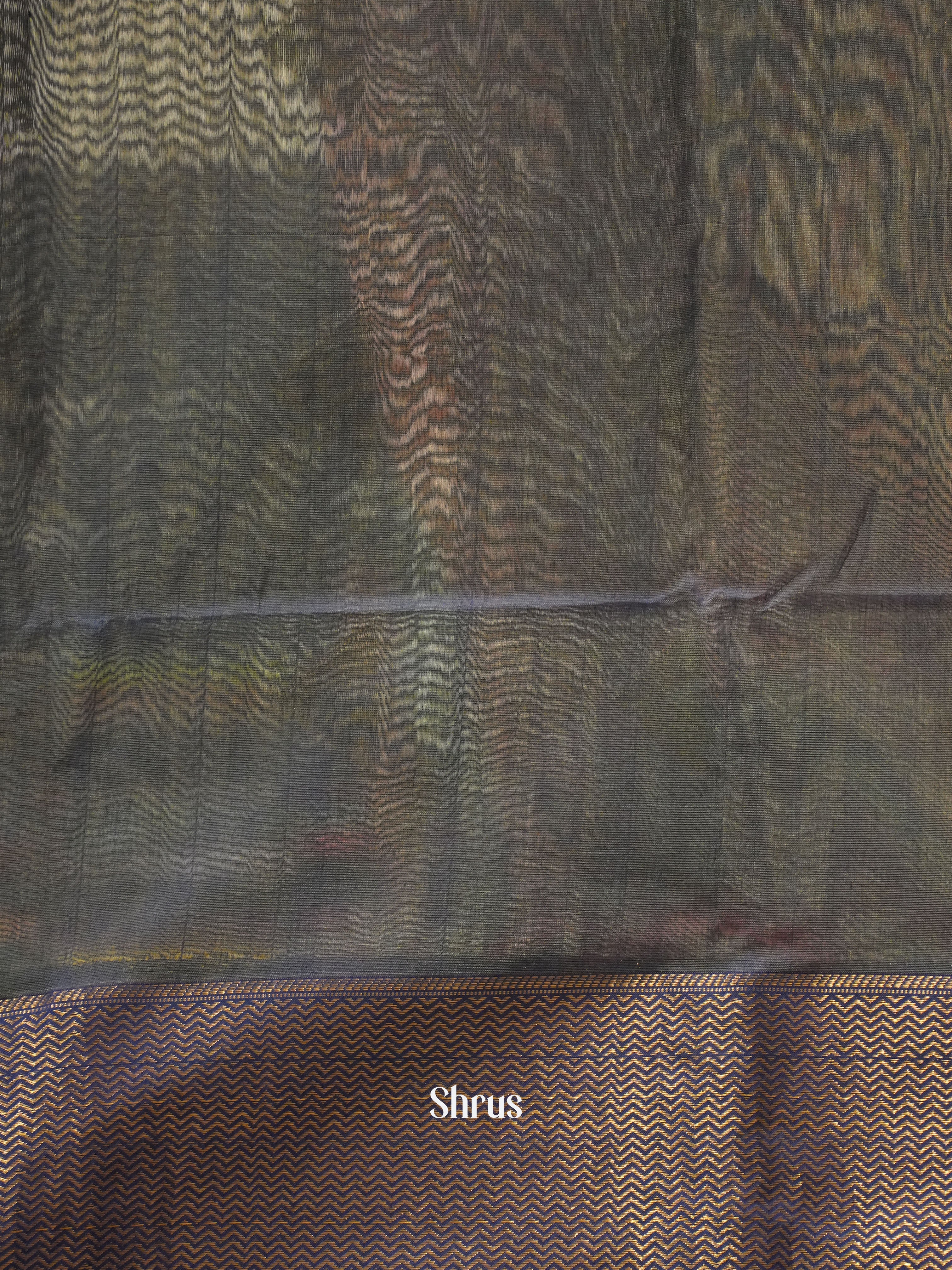 Green & Blue -Maheshwari silkcotton Saree - Shop on ShrusEternity.com