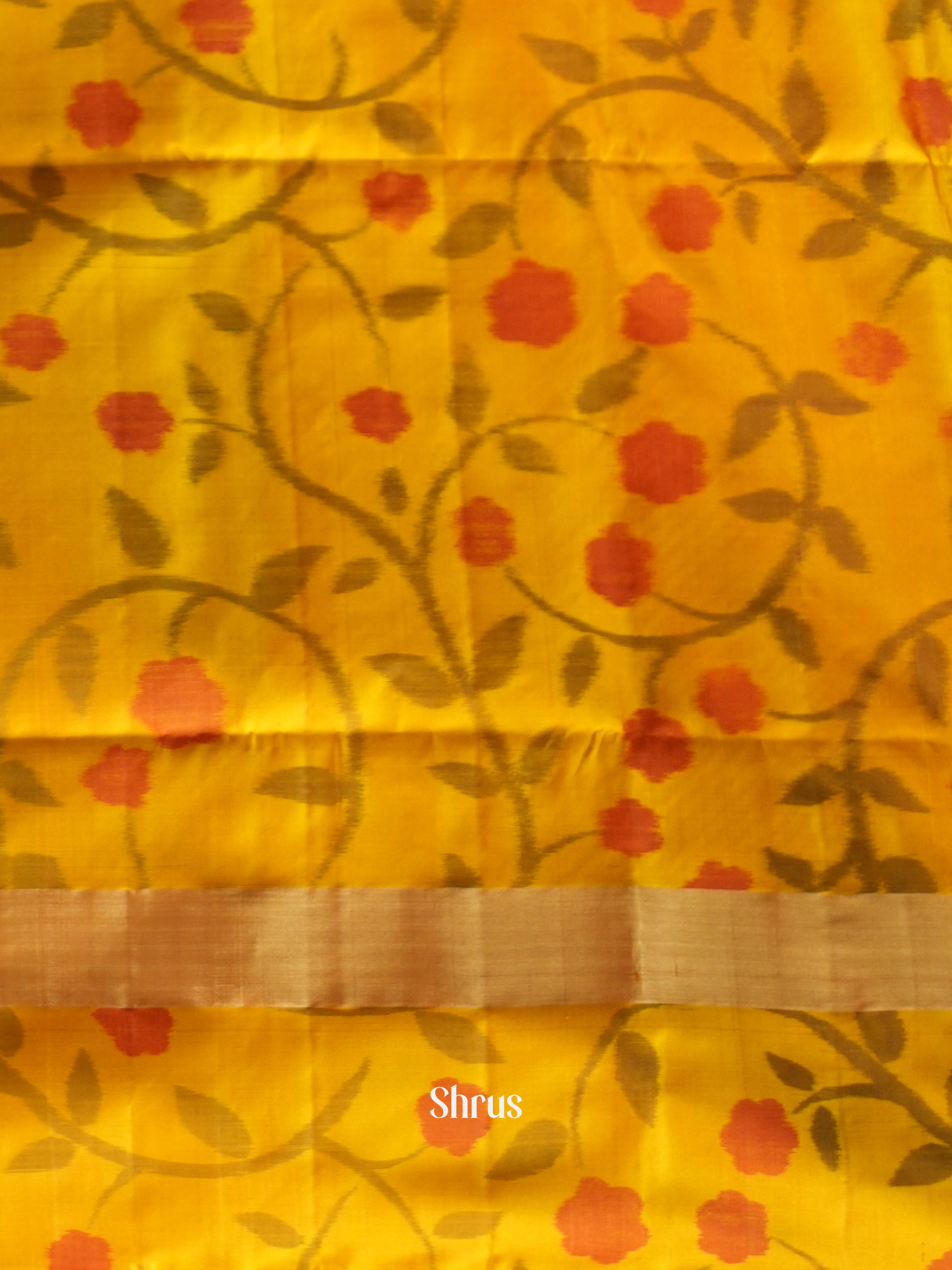 Purple & Yellow - Soft Silk Saree - Shop on ShrusEternity.com
