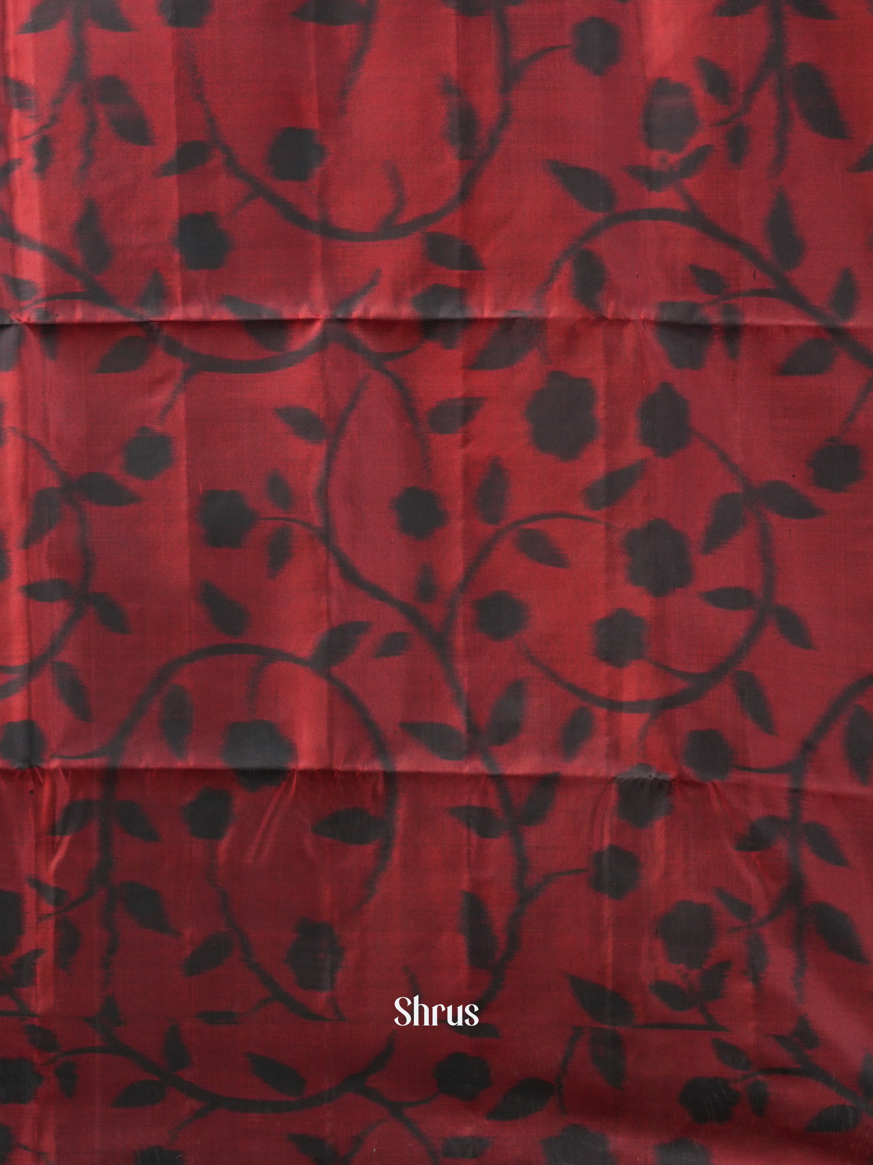 Teal & Maroon - Soft Silk Saree - Shop on ShrusEternity.com