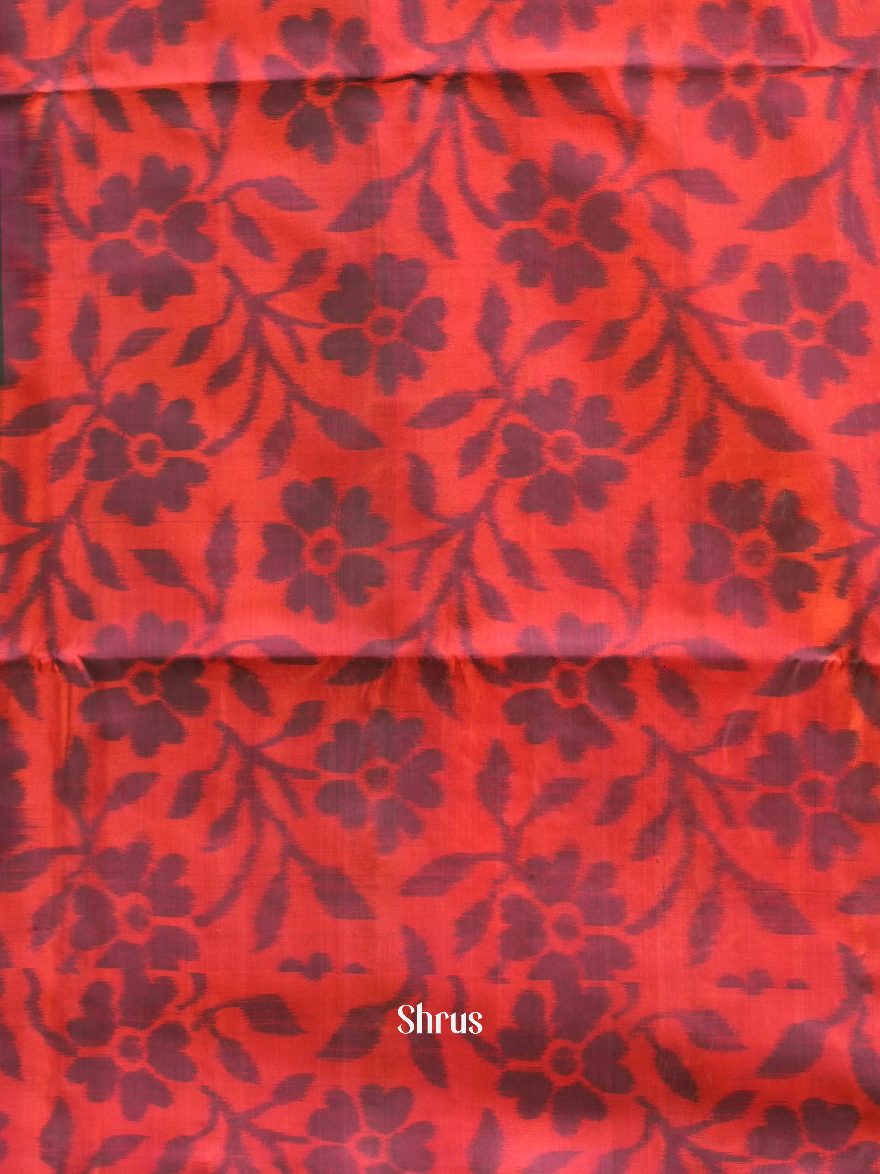 Navy blue & Orangish Pink - Soft Silk Saree - Shop on ShrusEternity.com