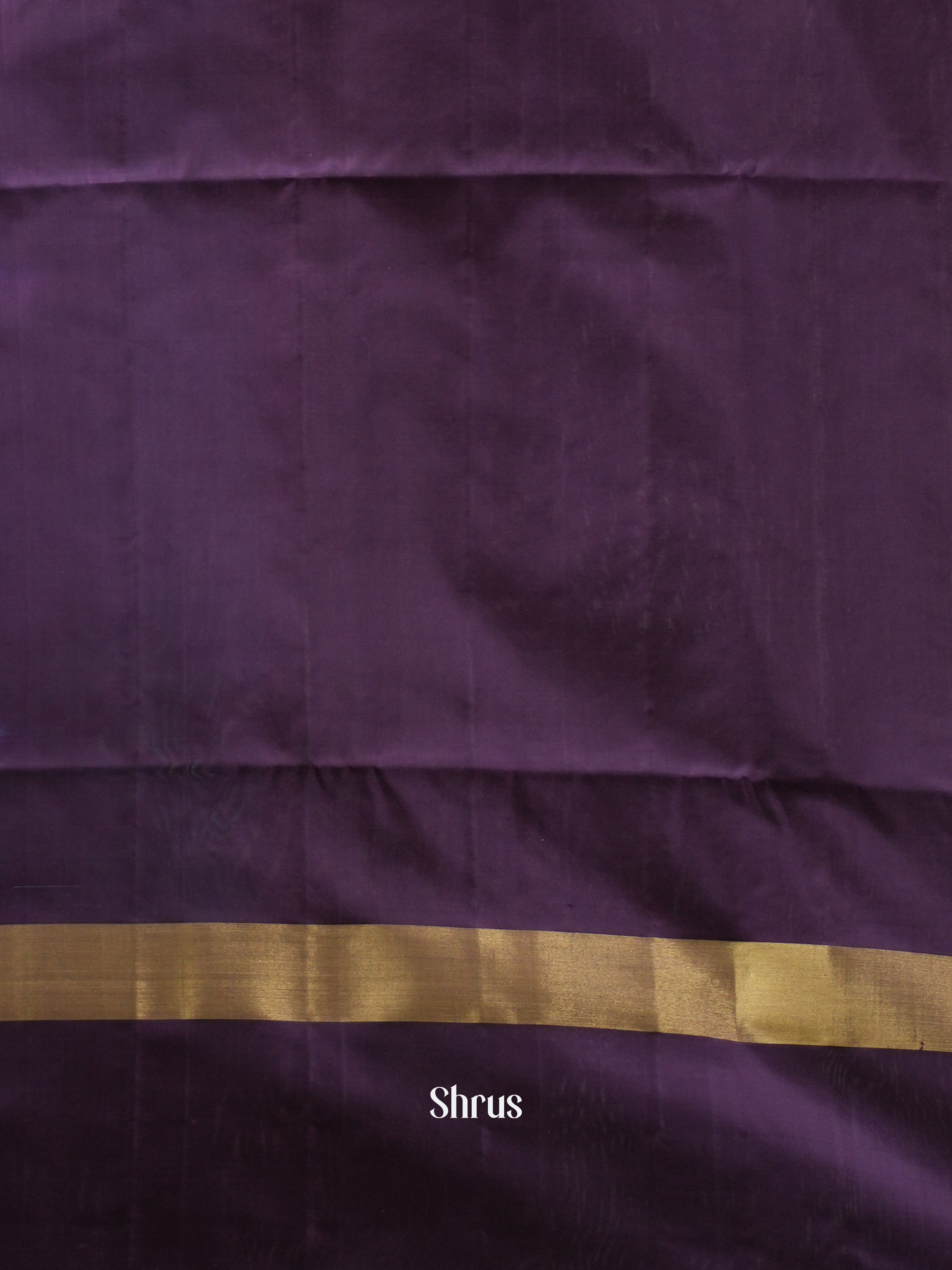 Teal Blue & Purple - Soft Silk Saree - Shop on ShrusEternity.com