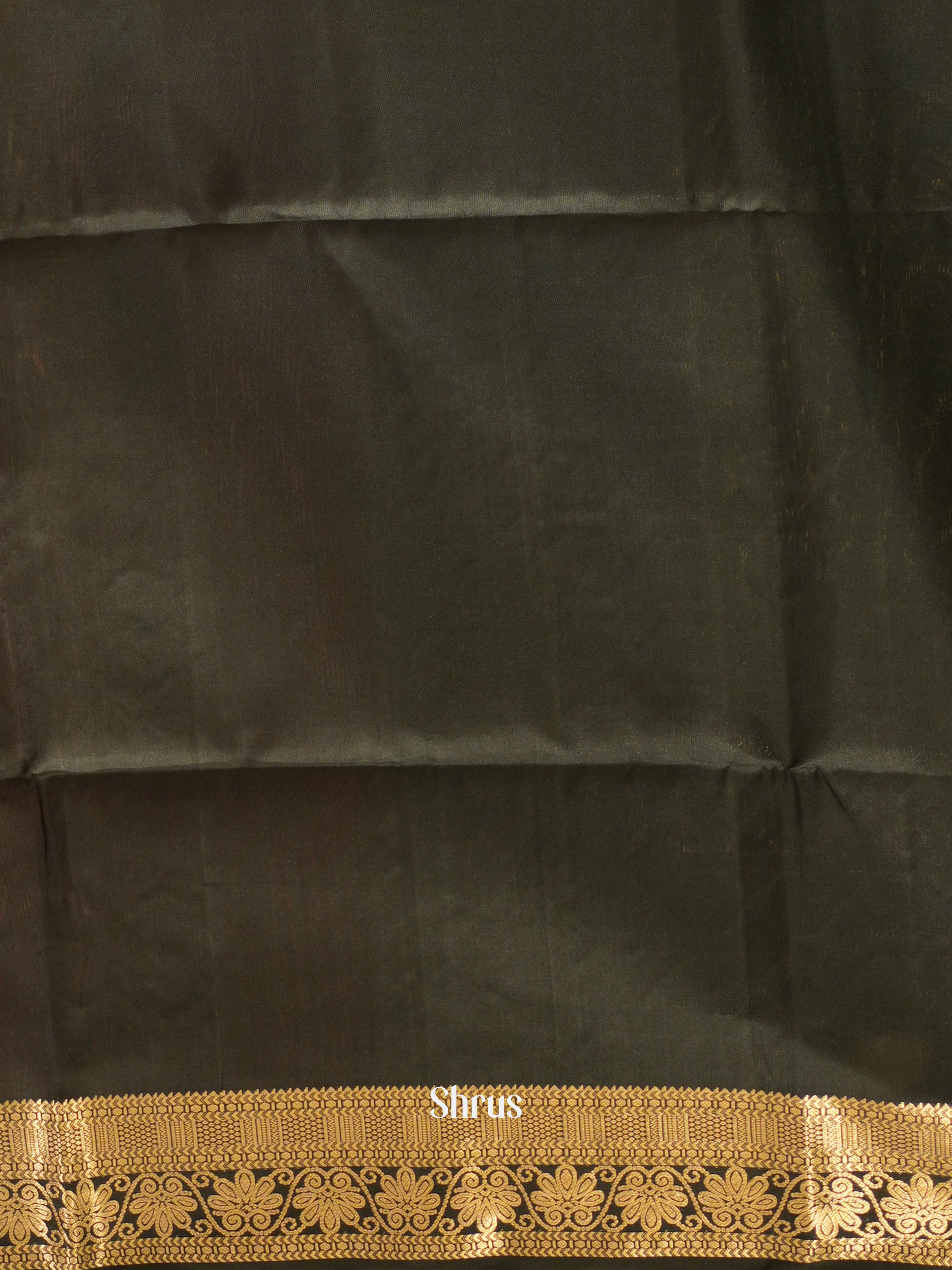 Brown & Black - Soft Silk Saree - Shop on ShrusEternity.com