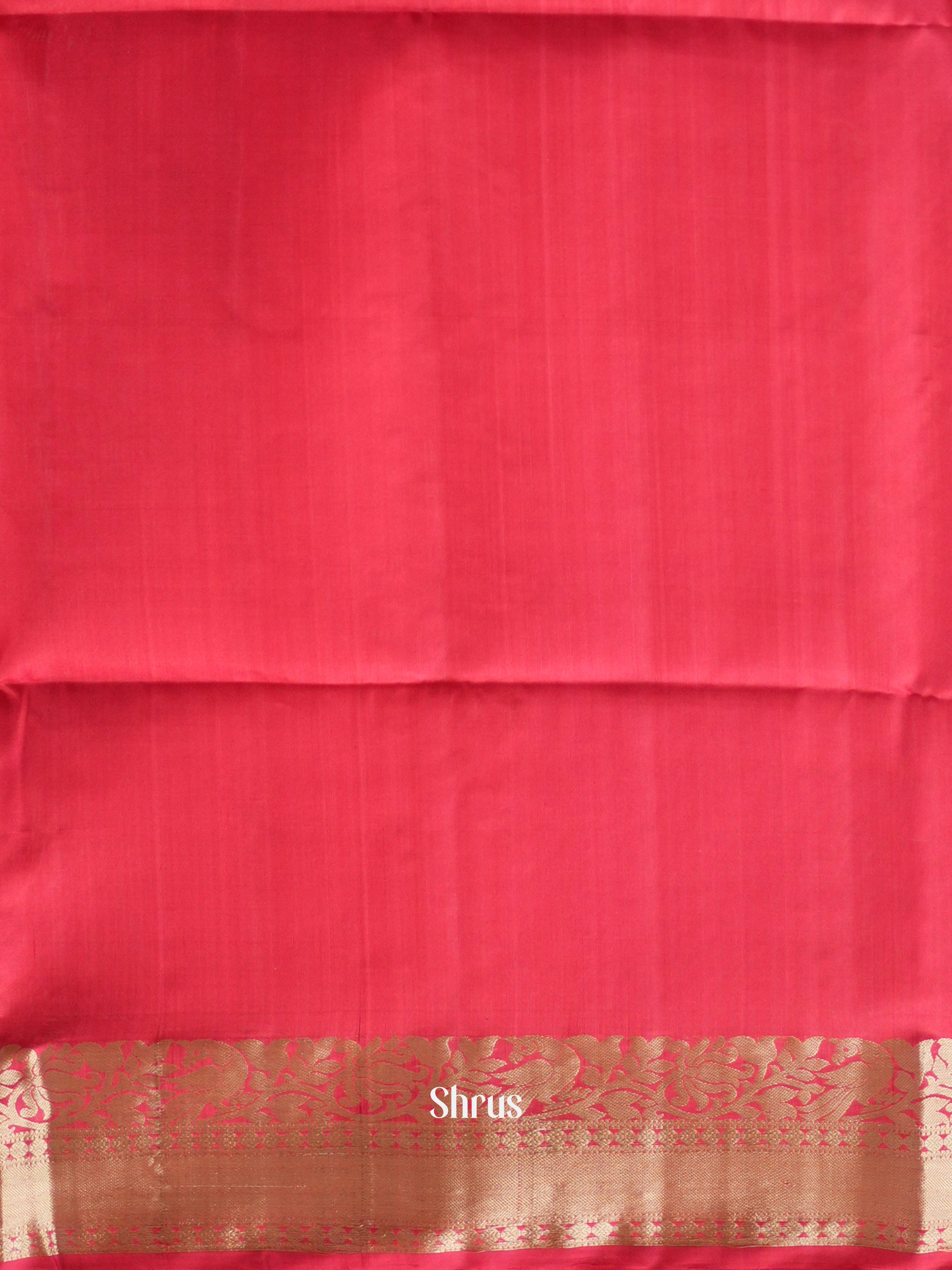 Orange & Red - Soft Silk Saree - Shop on ShrusEternity.com