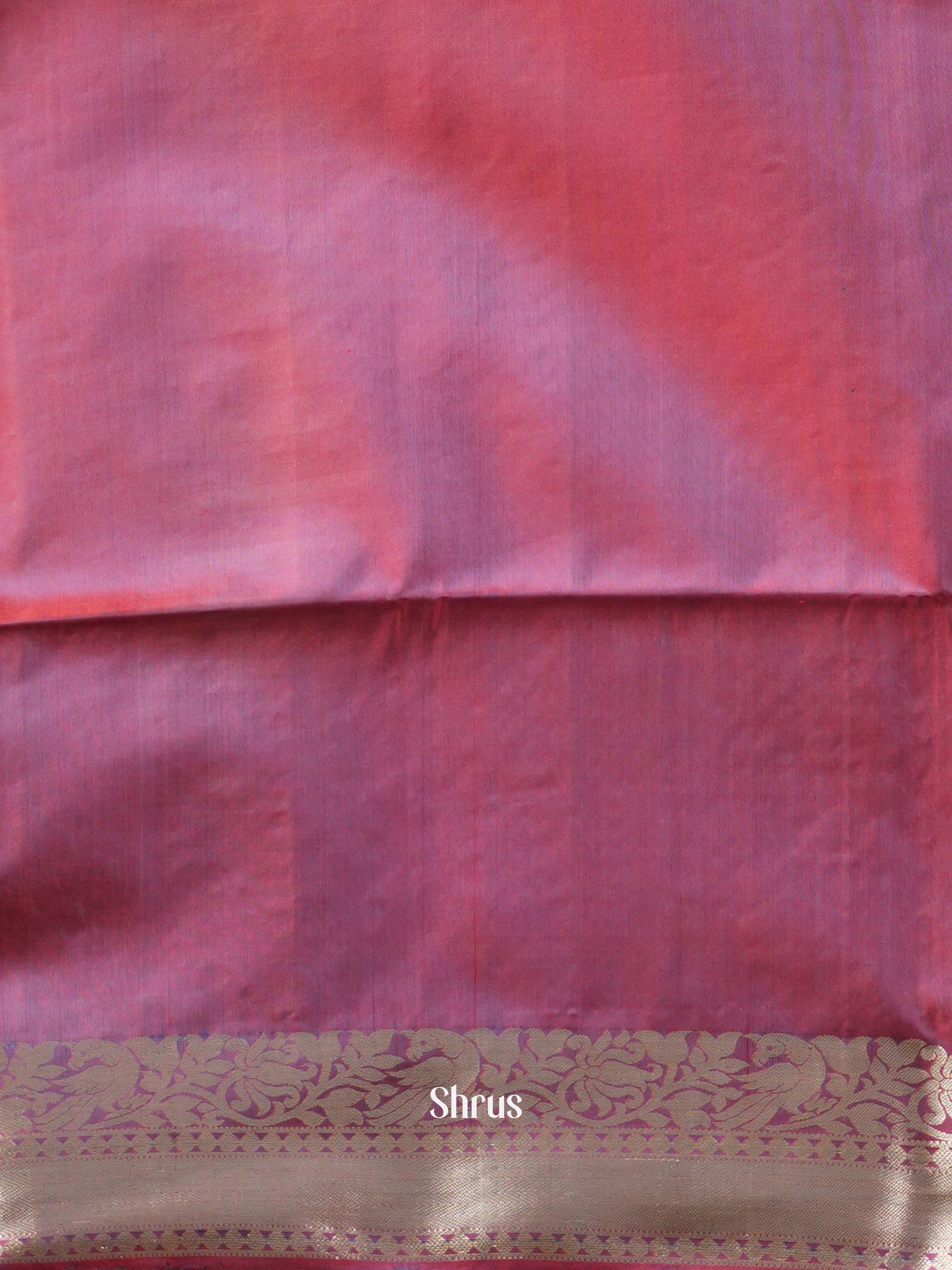 Green & Purple - Soft Silk Saree - Shop on ShrusEternity.com