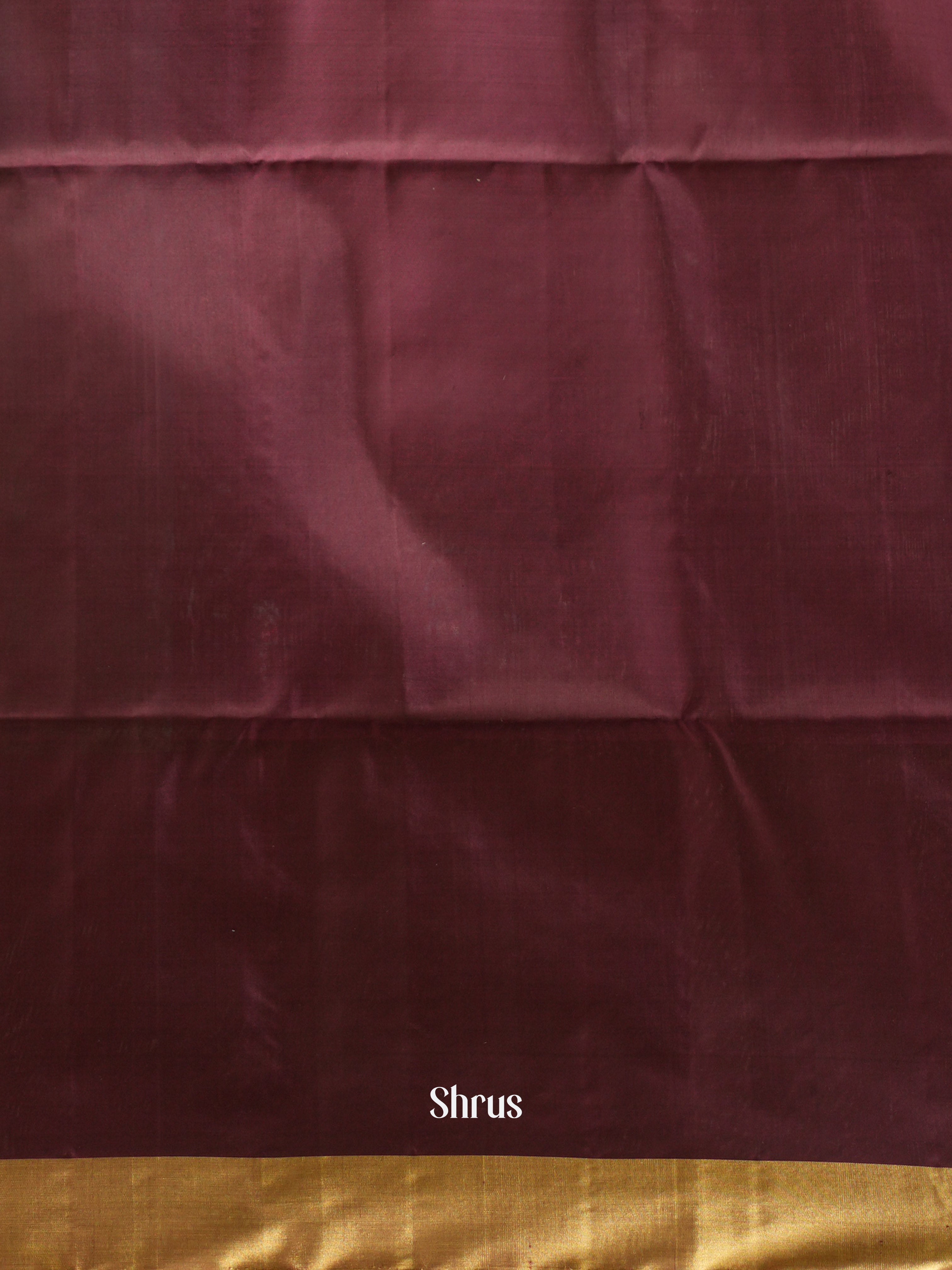 Teal & Brown - Soft Silk Saree-2