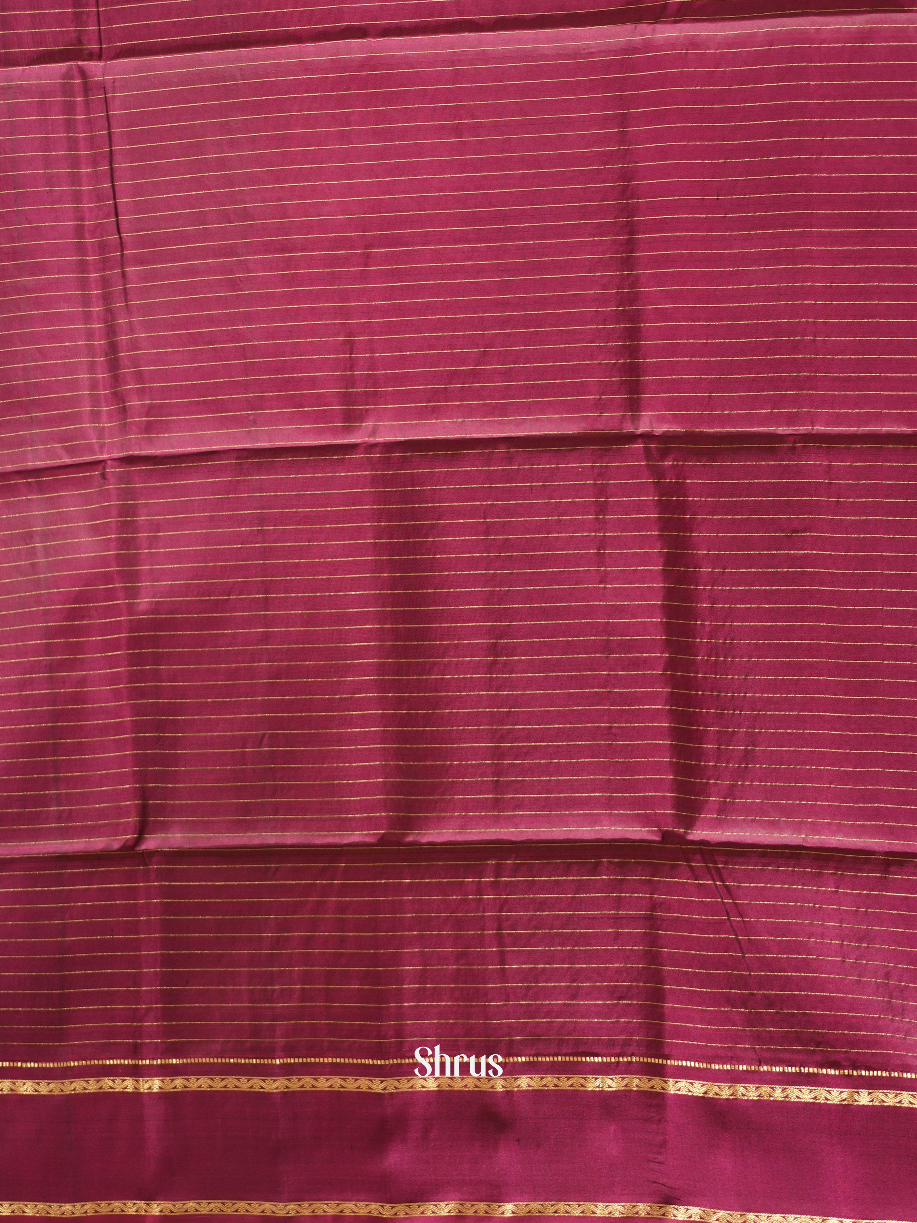 Green & Majenta - Soft Silk Saree - Shop on ShrusEternity.com