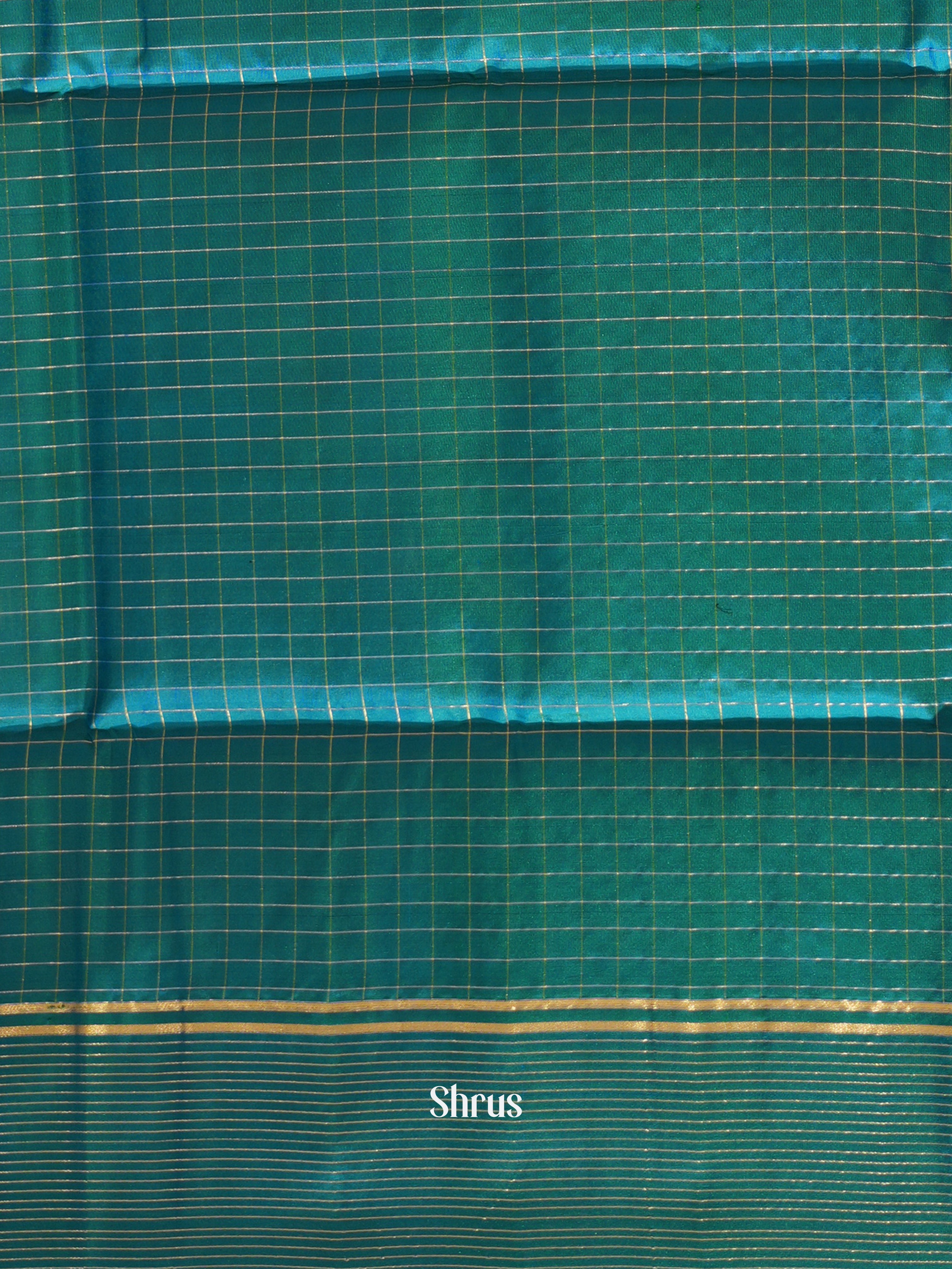 Maroon & Blue - Soft Silk Saree - Shop on ShrusEternity.com