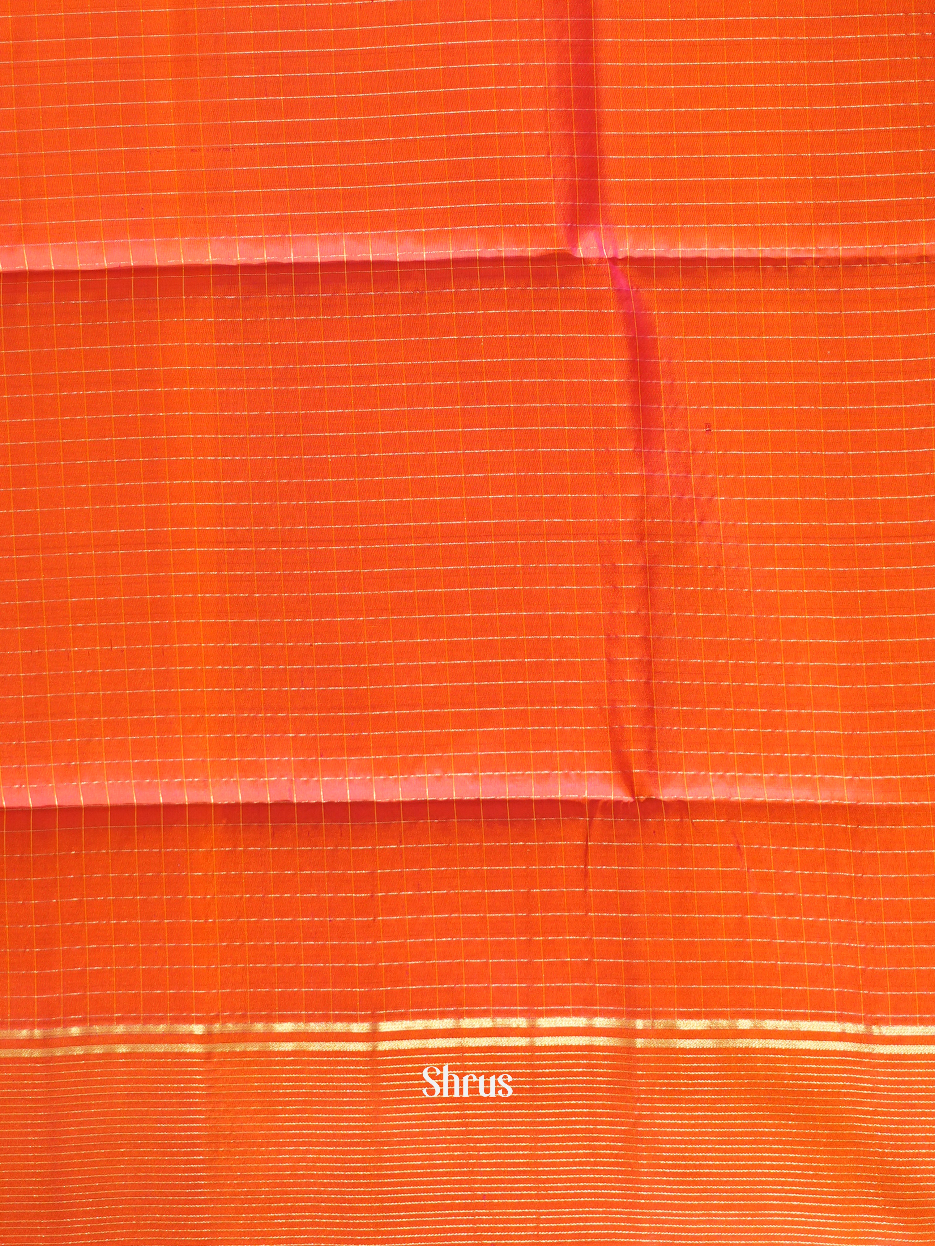 Yellow & Orange - Soft Silk Saree - Shop on ShrusEternity.com