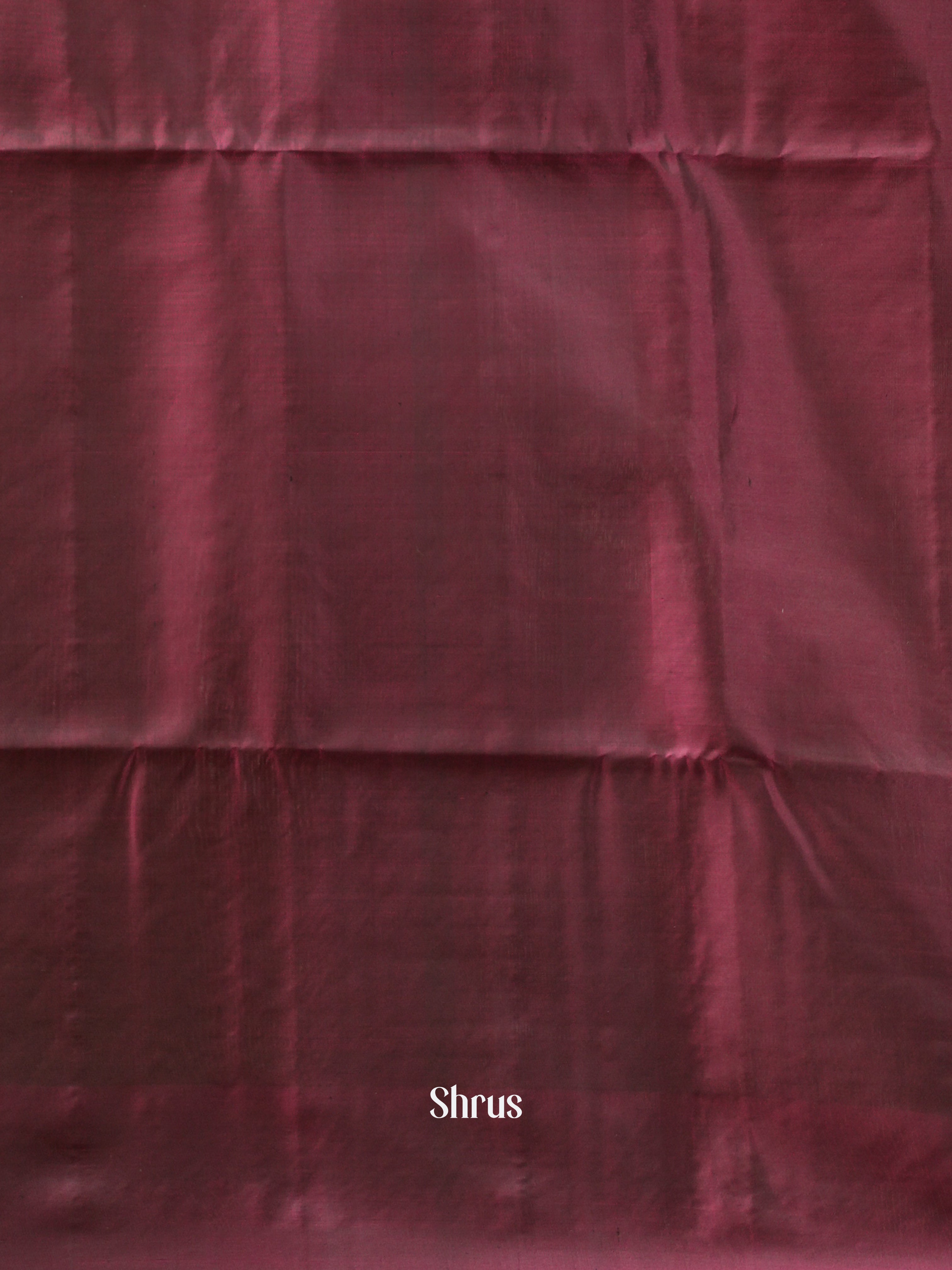 Green & Maroon - Soft Silk Saree - Shop on ShrusEternity.com