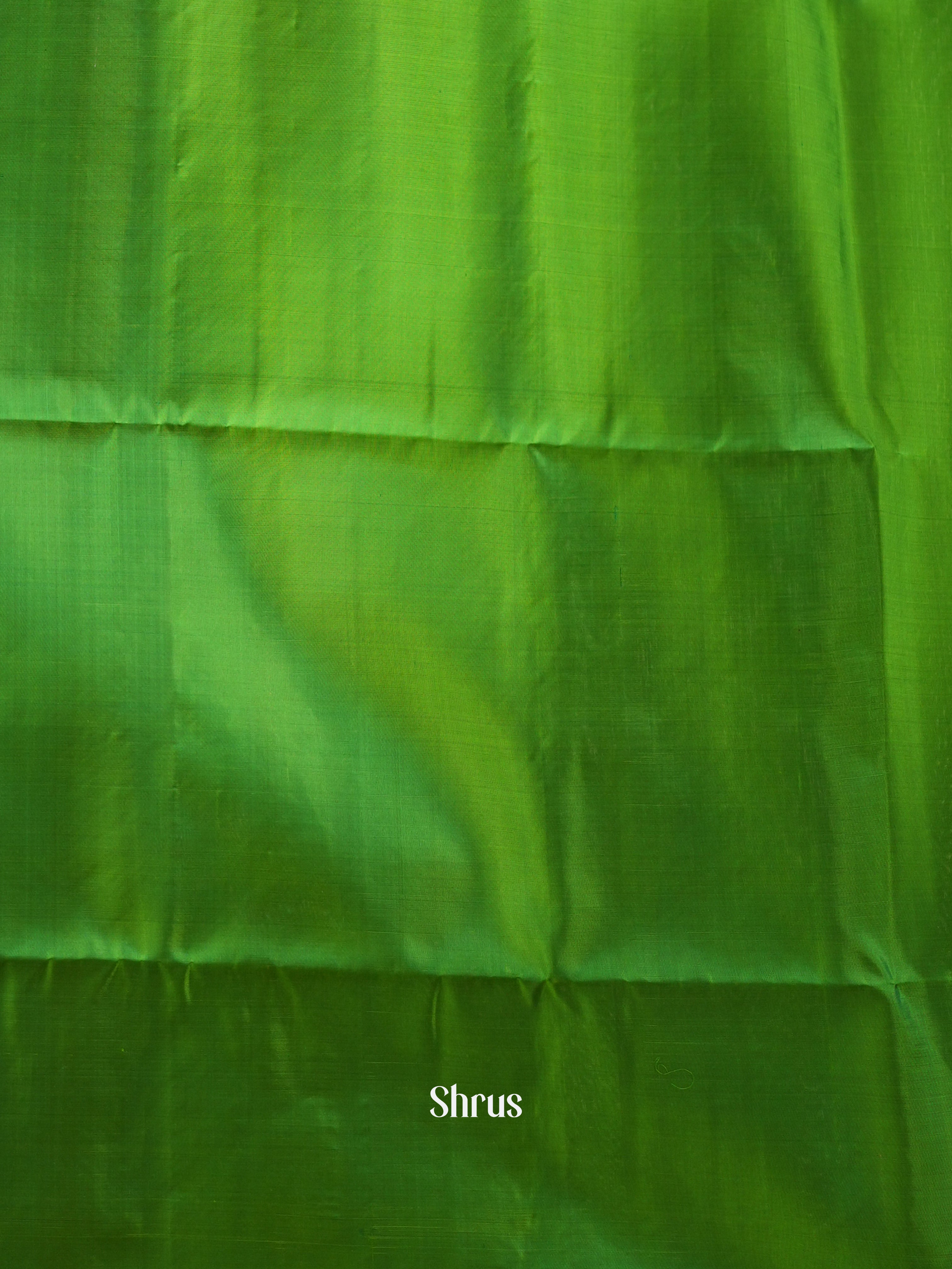 Purple & Green - Soft Silk Saree-2