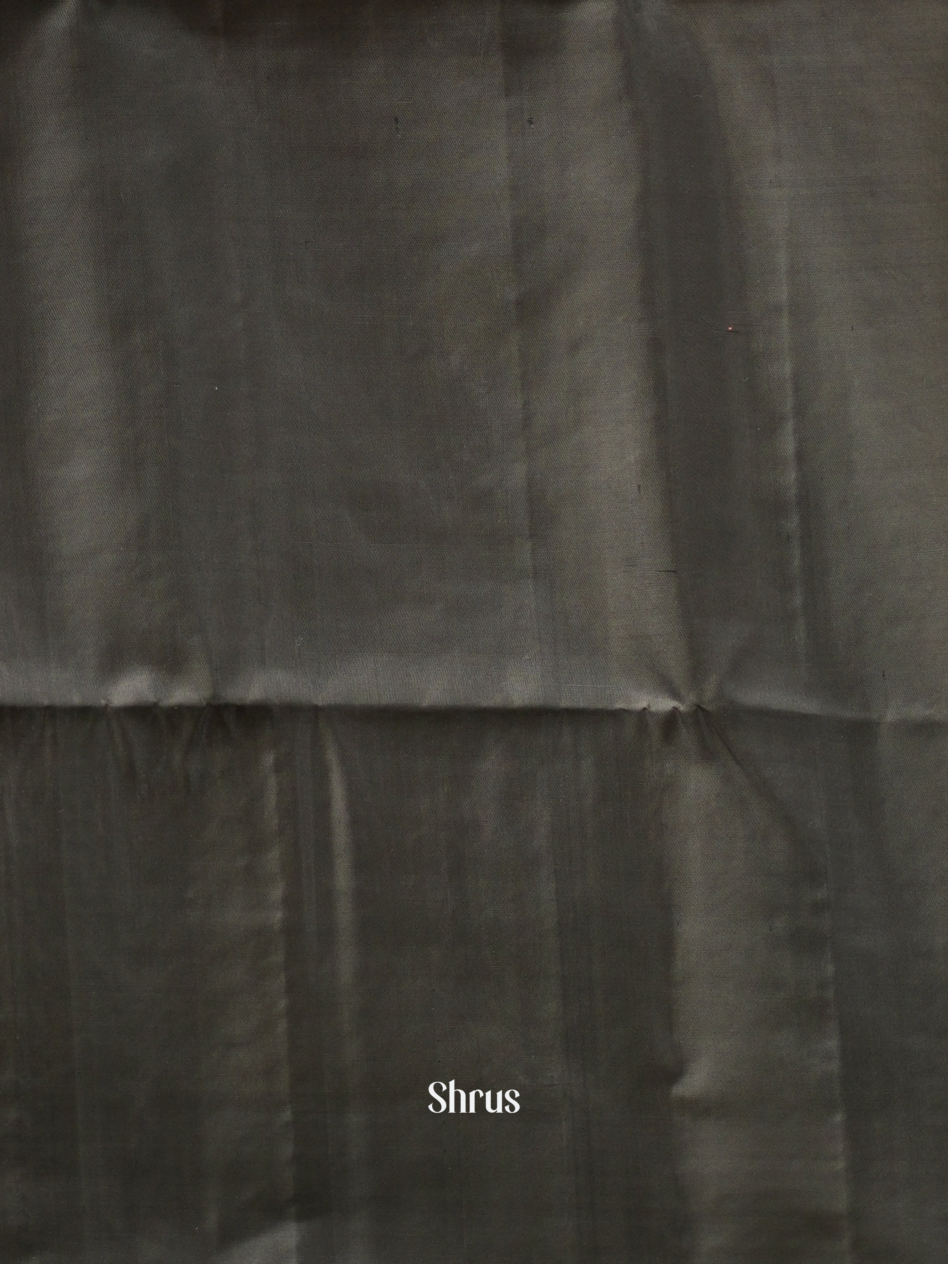 Greenish Grey & Black - Soft Silk Saree - Shop on ShrusEternity.com